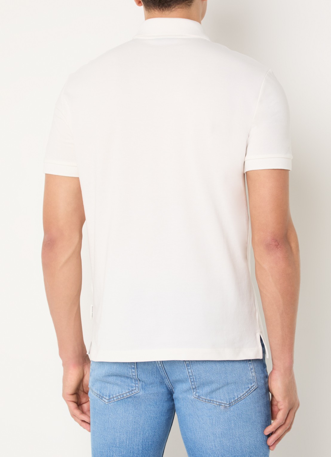 Armani Regular fit polo met logo - achterkant 2 wit