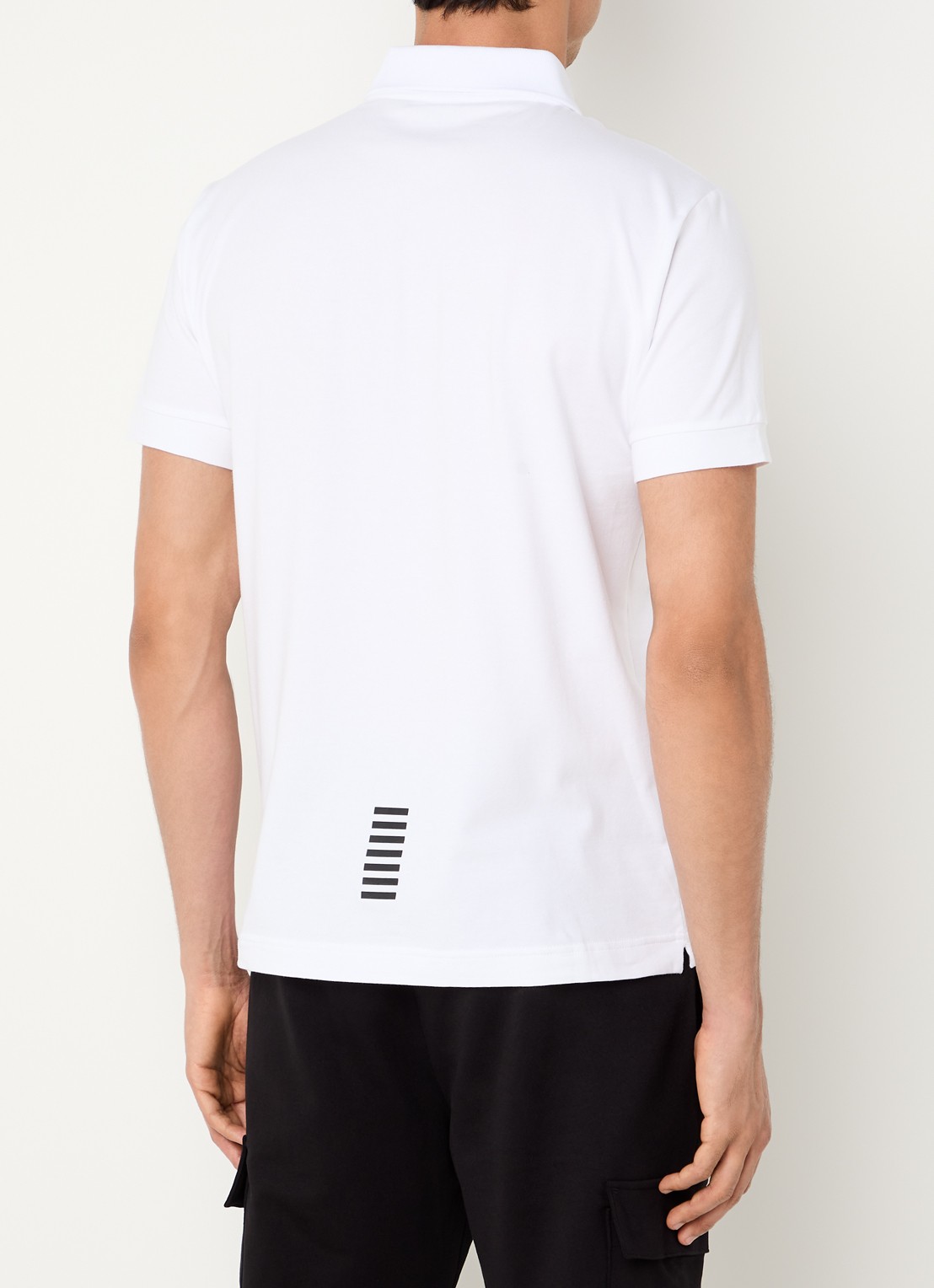 Armani Regular fit polo met logo - achterkant 4 wit