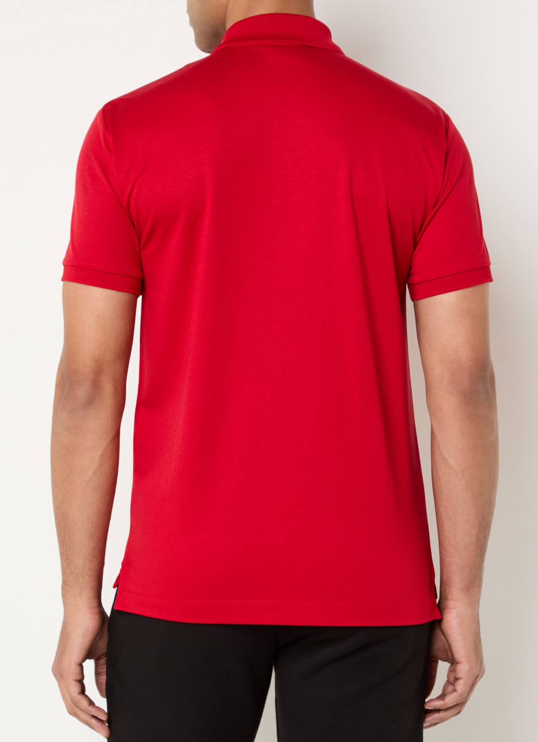 Armani Regular fit polo met logo - achterkant 4 rood
