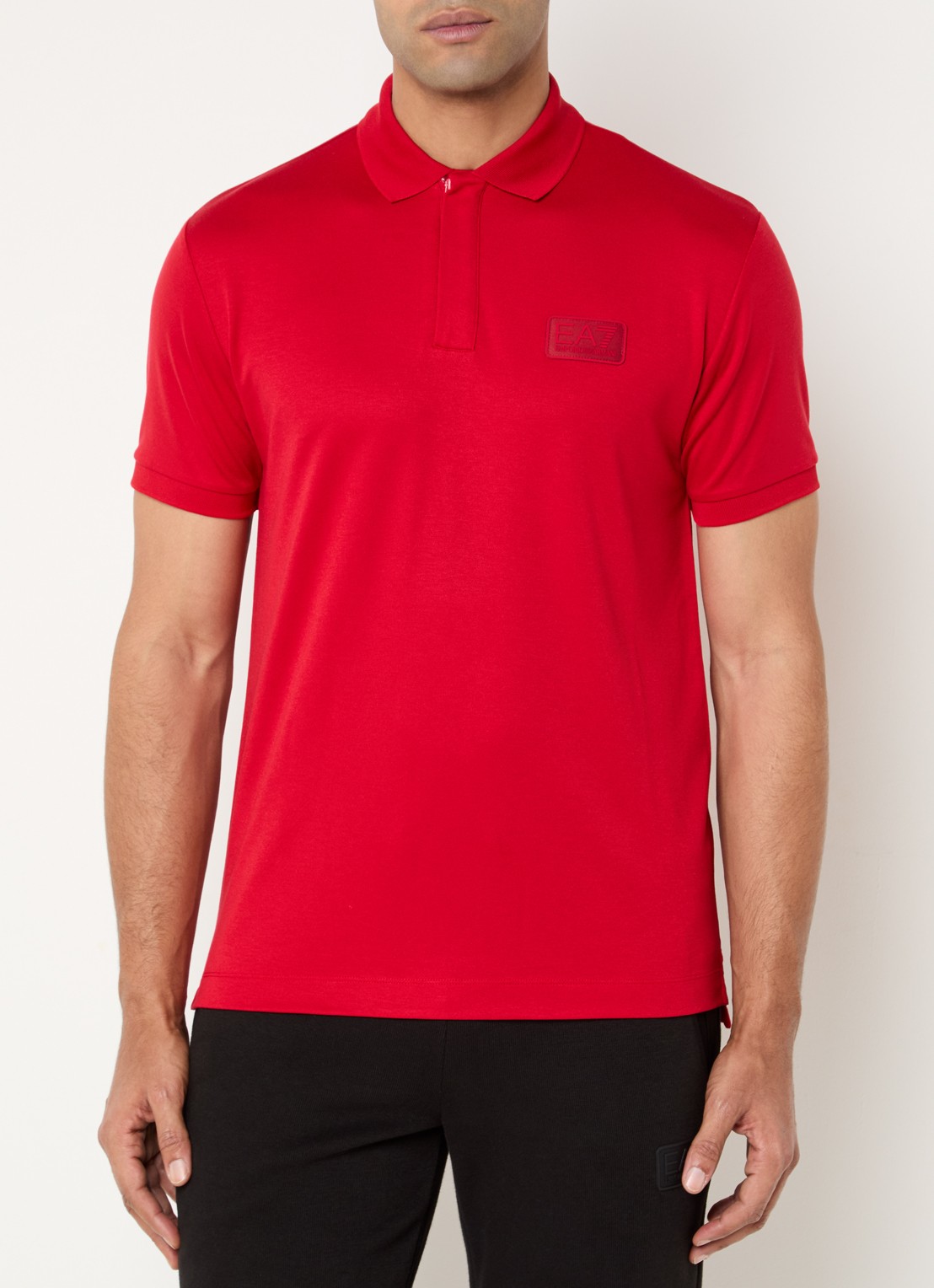 Armani Regular fit polo met logo - detail 3 rood
