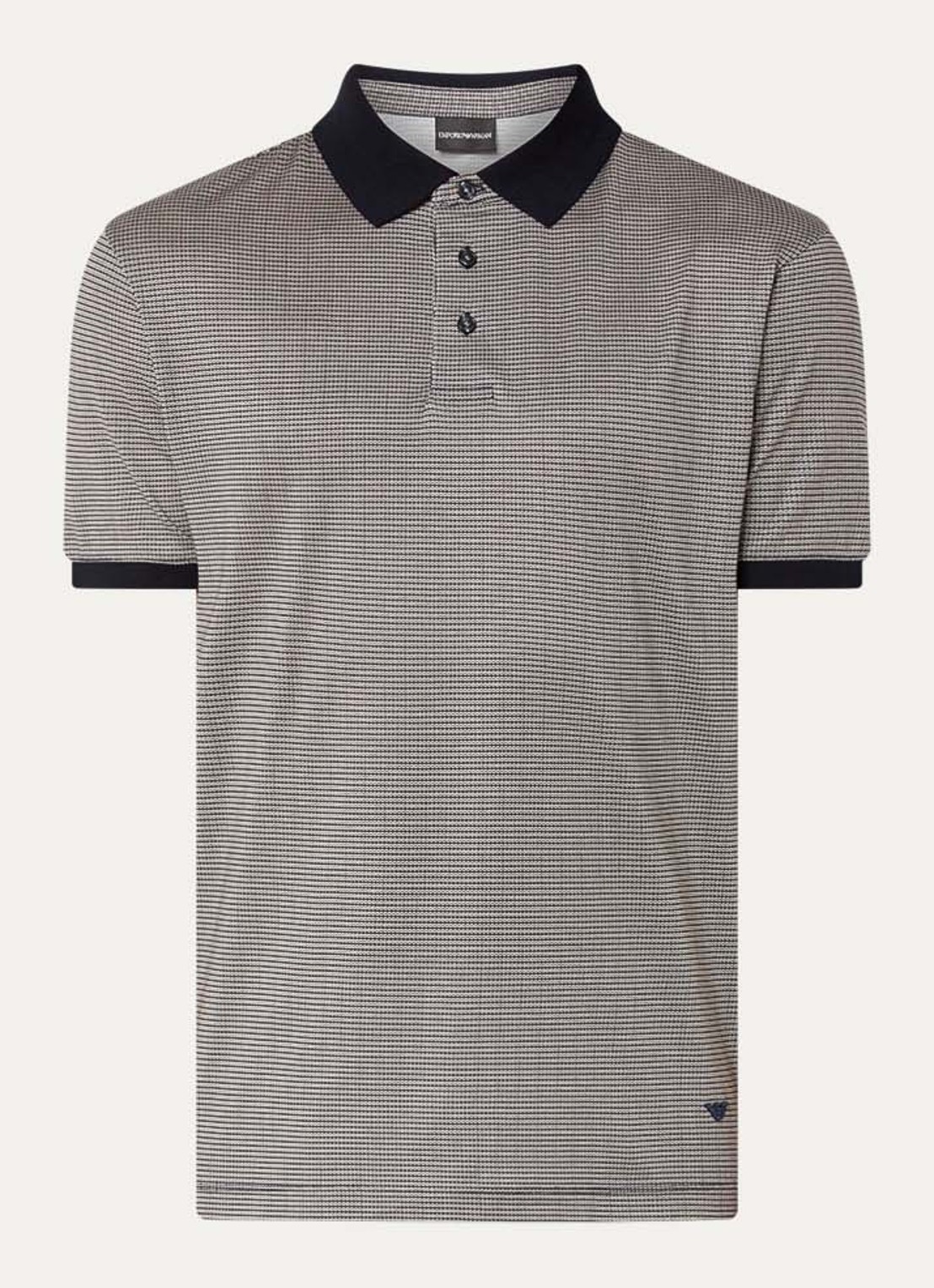Armani Regular fit polo met logo - voorkant donkerblauw