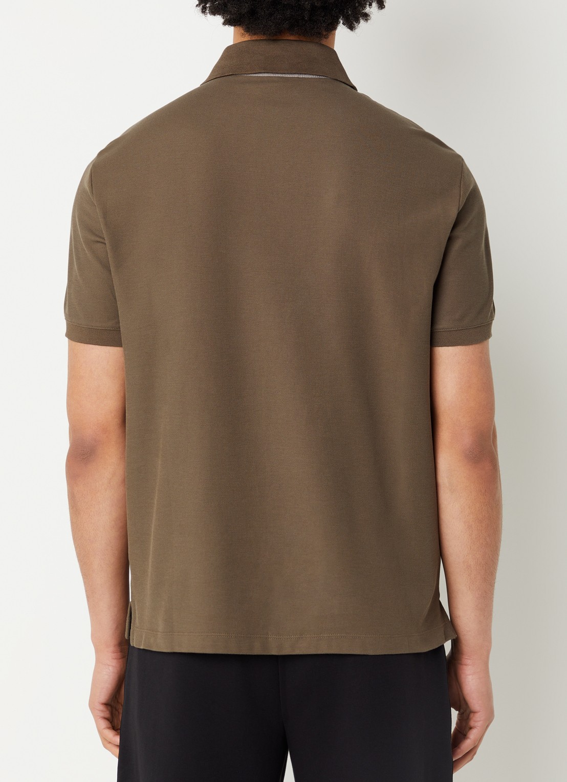 Armani Regular fit polo met logo - achterkant groen