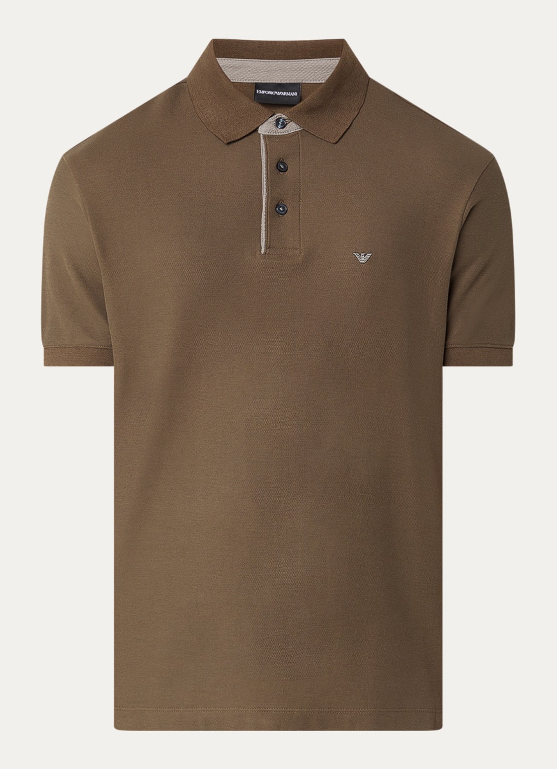 Armani Regular fit polo met logo - voorkant 2 groen