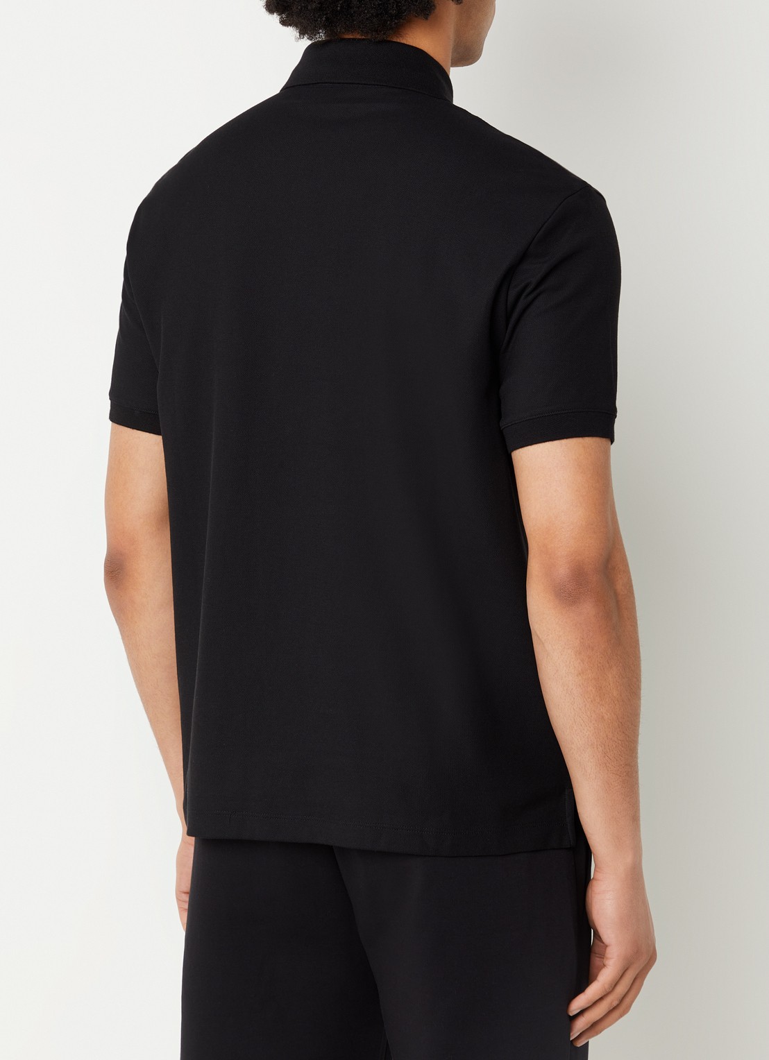 Armani Regular fit polo met logo - achterkant zwart