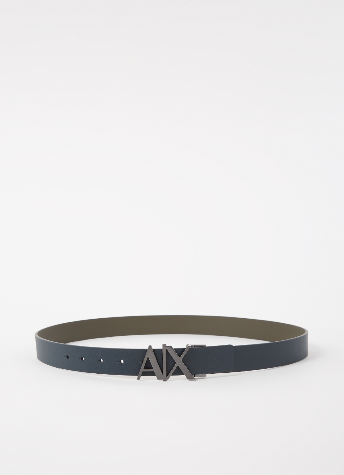 Armani Riem van leer - voorkant donkerblauw
