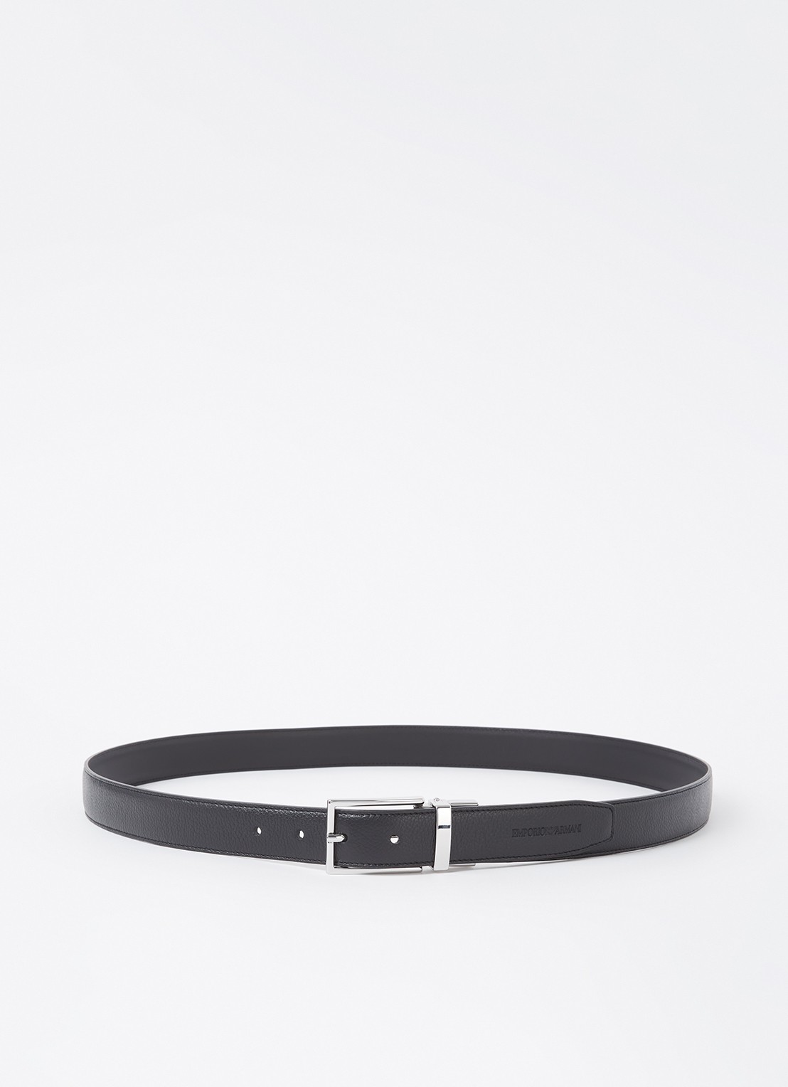 Armani Riem van leer - voorkant zwart