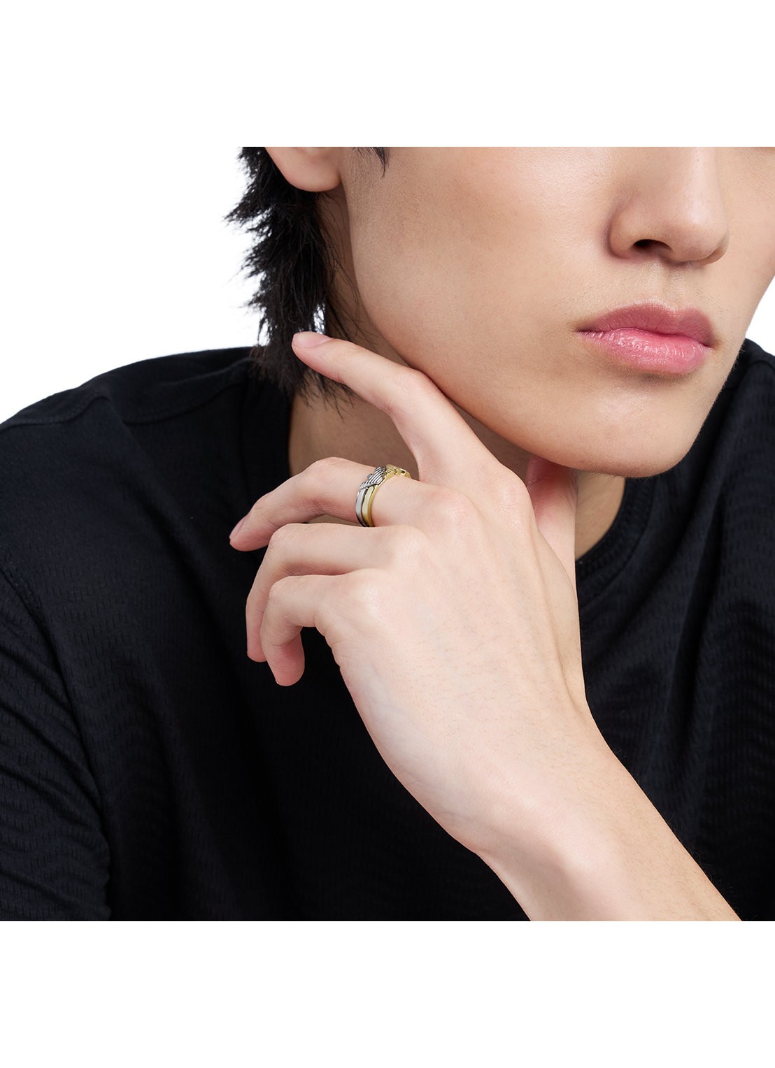 Armani Ring EGS3232040 - detail 2 goud