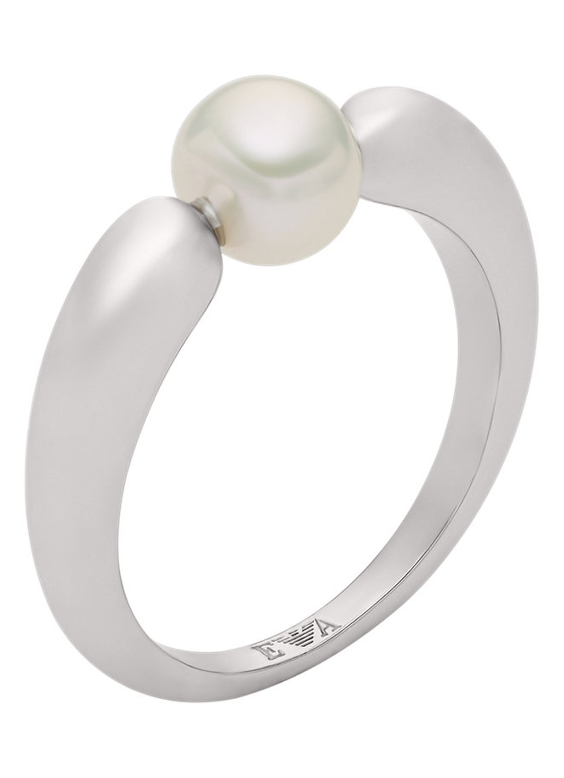 Armani Ring EGS3257040 - voorkant 4 zilver