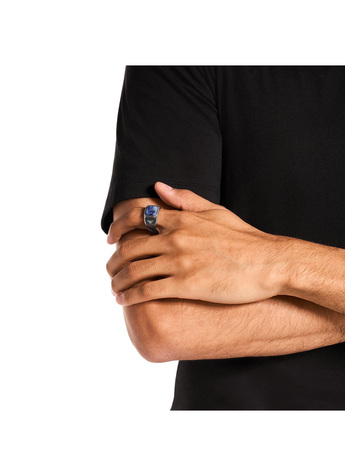 Armani Ring EGS3325040 - detail 3 zilver