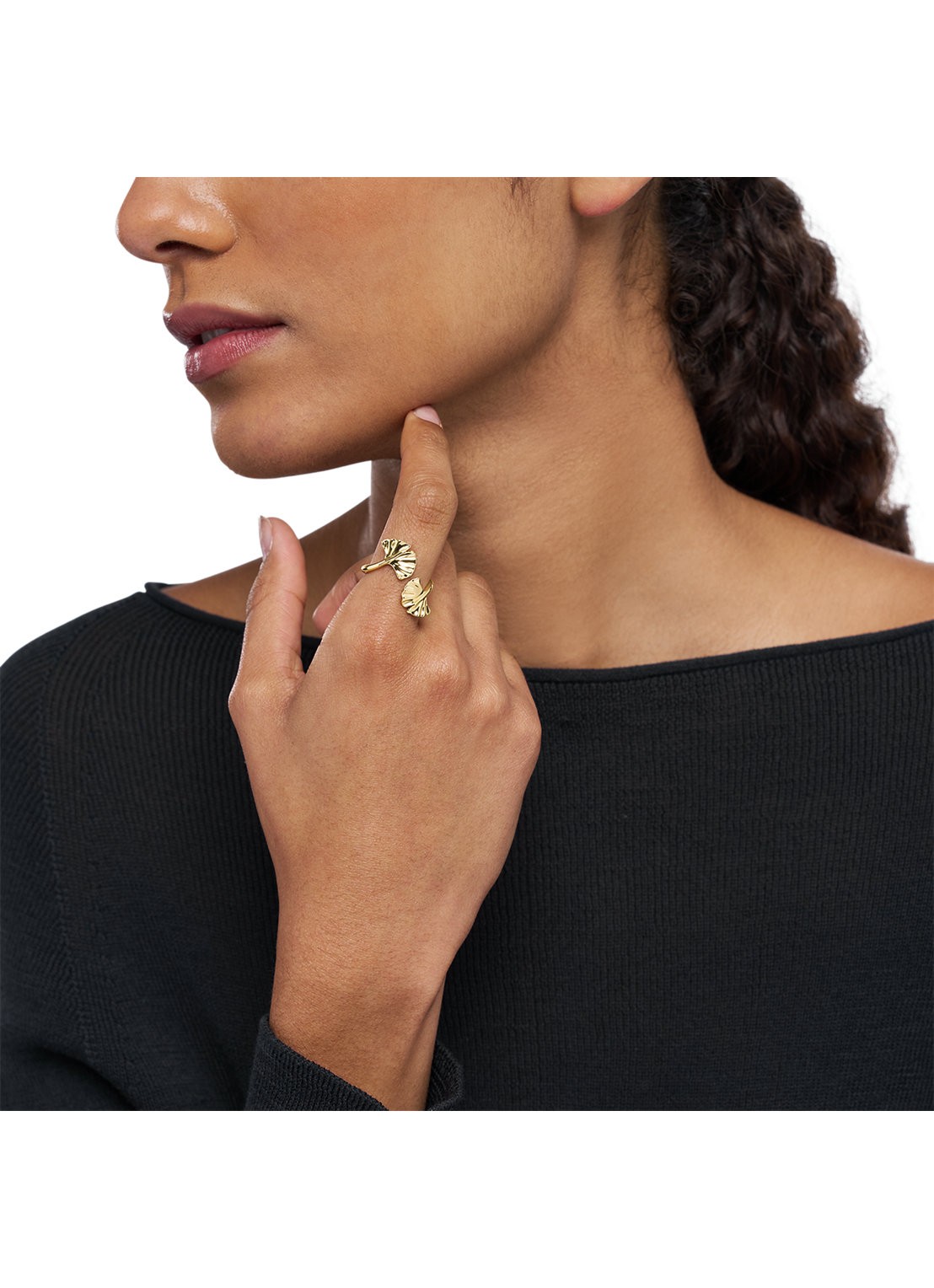 Armani Ring verguld EGS3260710 - detail 3 goud