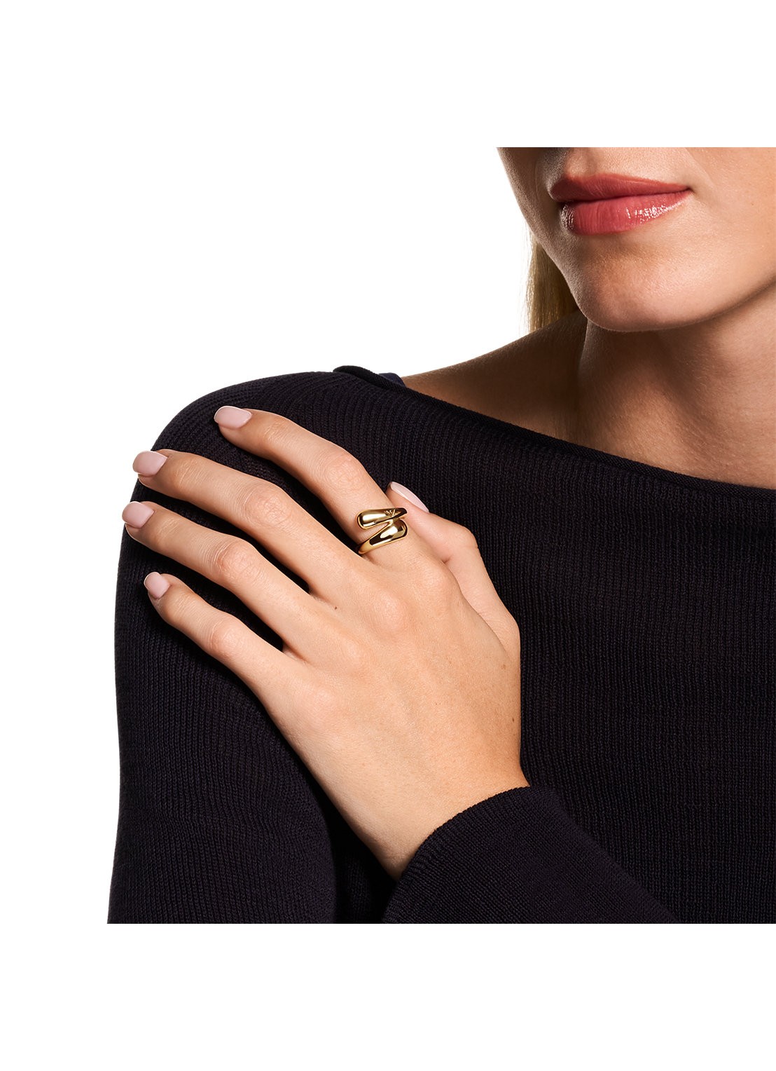 Armani Ring verguld EGS3338710 - detail 4 goud