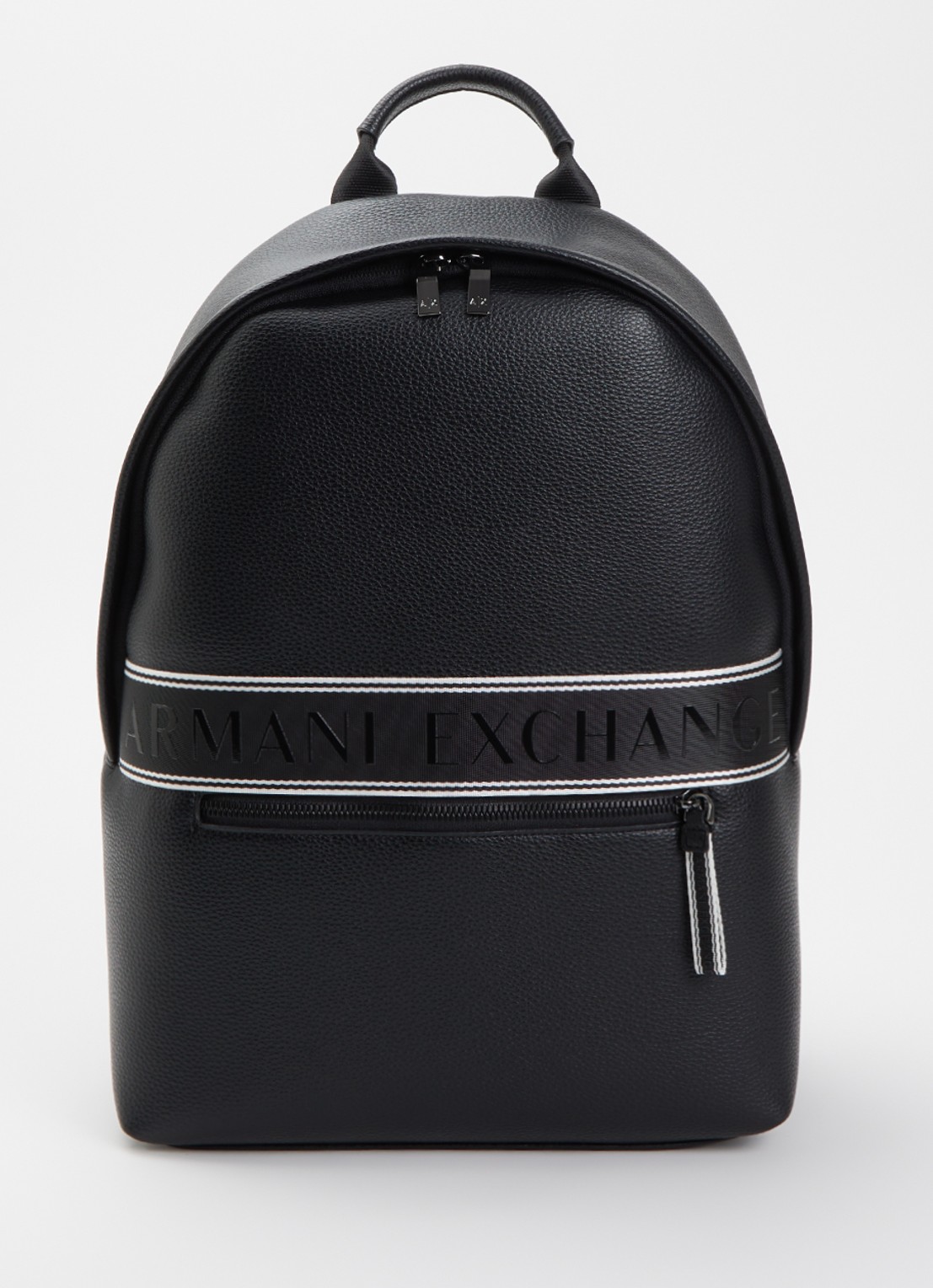 Armani Rugzak met 13 inch laptopvak - voorkant zwart