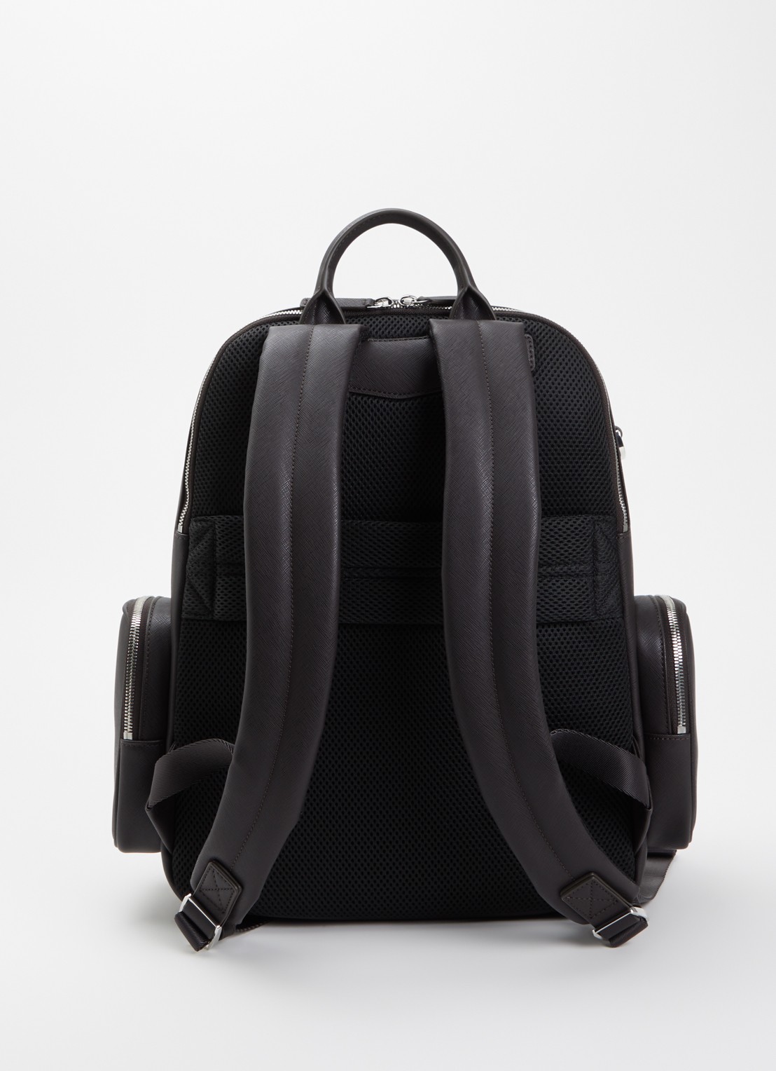 Armani Rugzak  met 13 inch laptopvak - achterkant donkerbruin