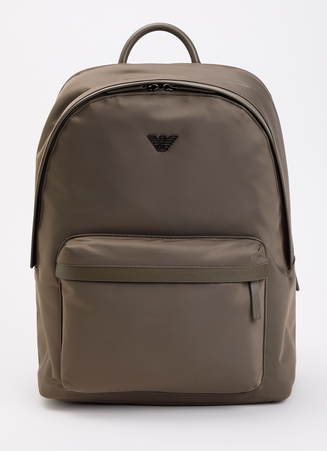 Armani Rugzak met 13 inch laptopvak - voorkant 2 lichtbruin