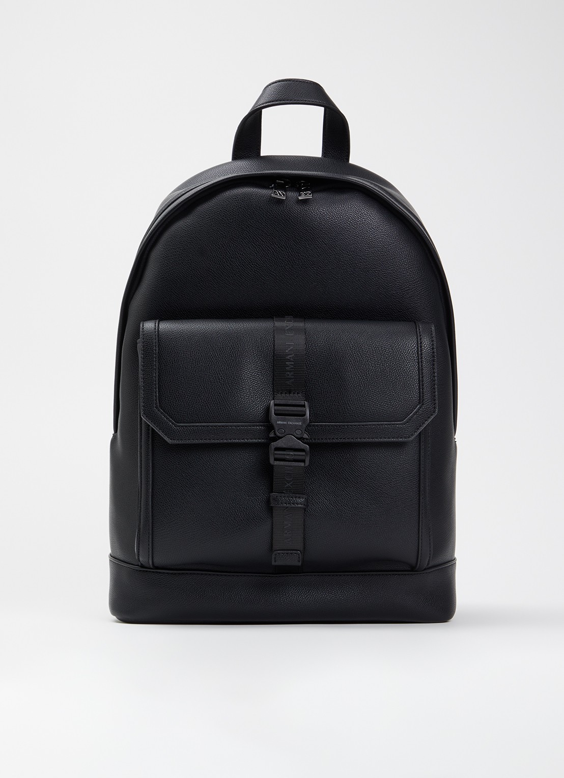 Armani Rugzak met 15 inch laptopvak - voorkant zwart