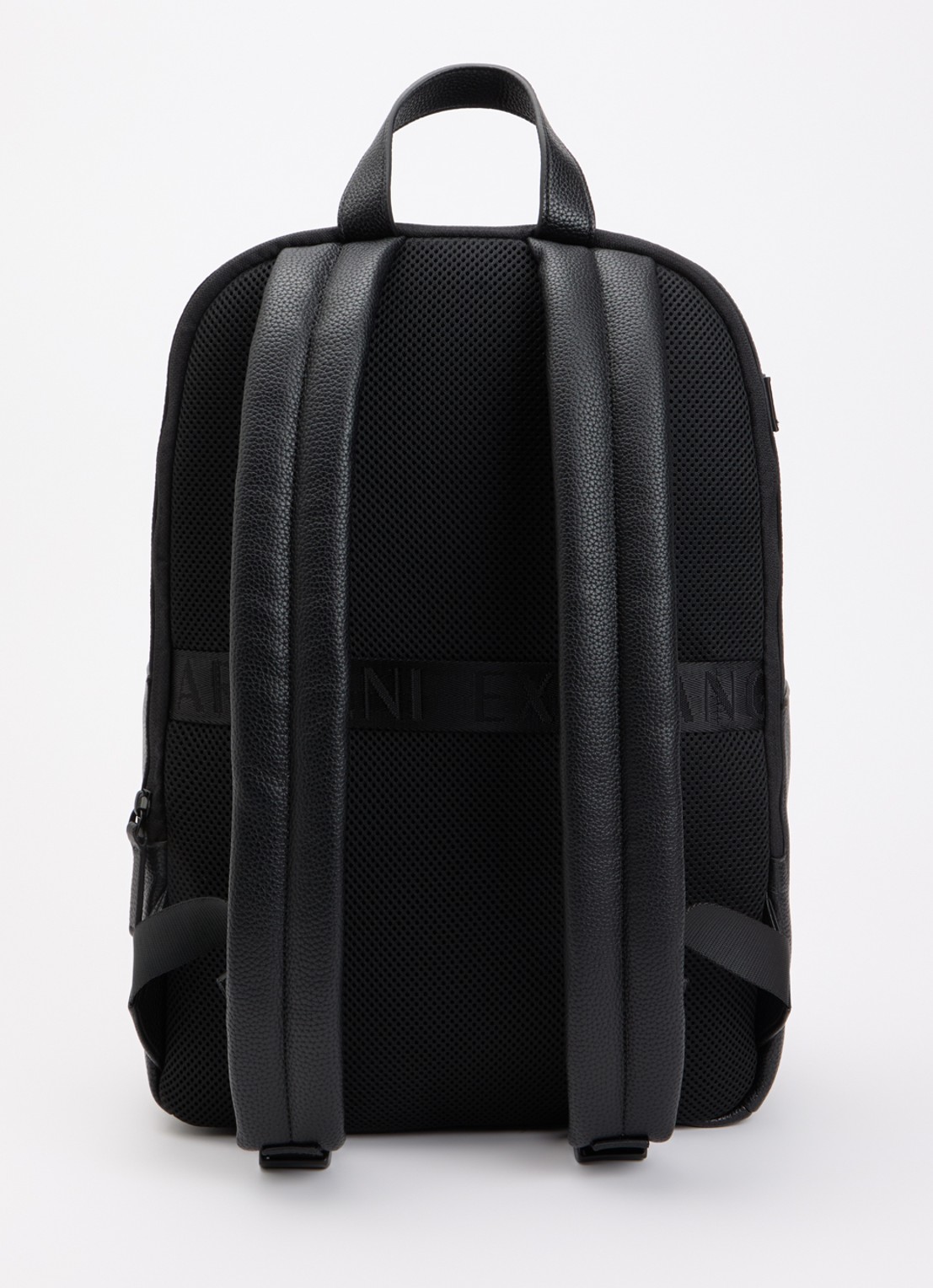 Armani Rugzak met 16 inch laptopvak - achterkant 2 zwart