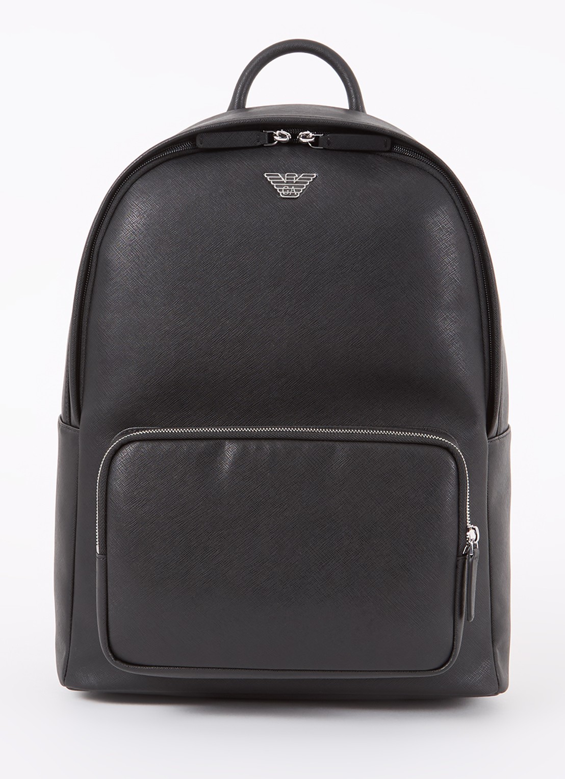 Armani Rugzak met 17 inch laptopzak  - voorkant 3 zwart