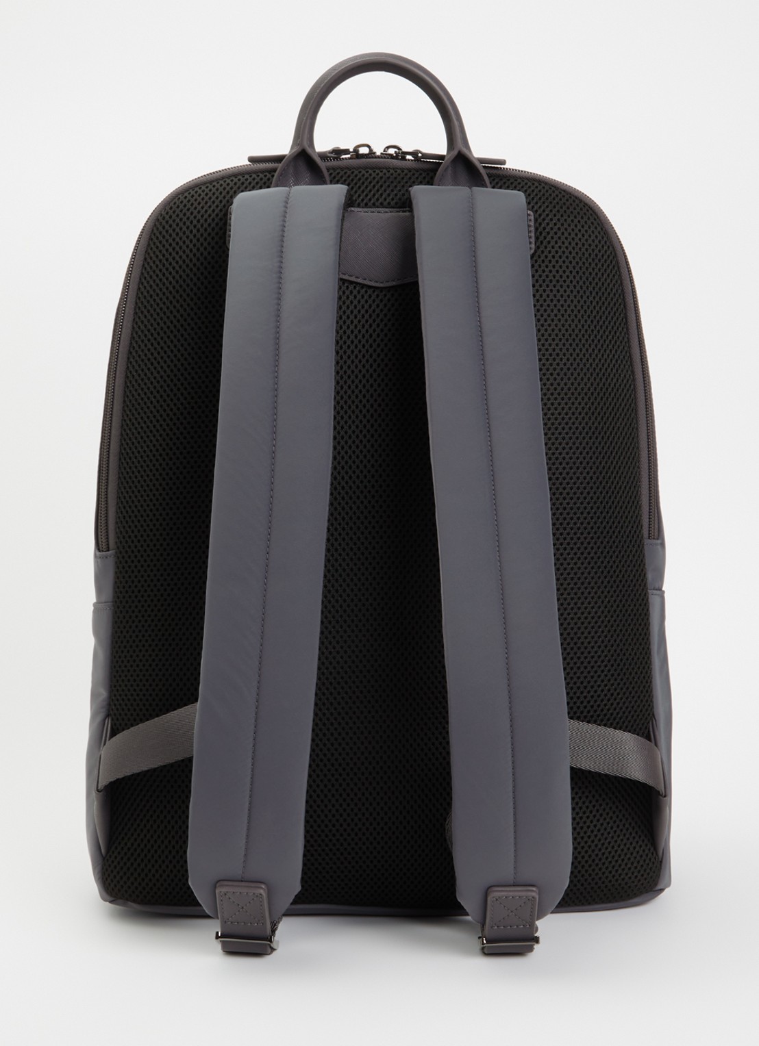 Armani Rugzak met logo en 15 inch laptopvak  - achterkant 3 antraciet