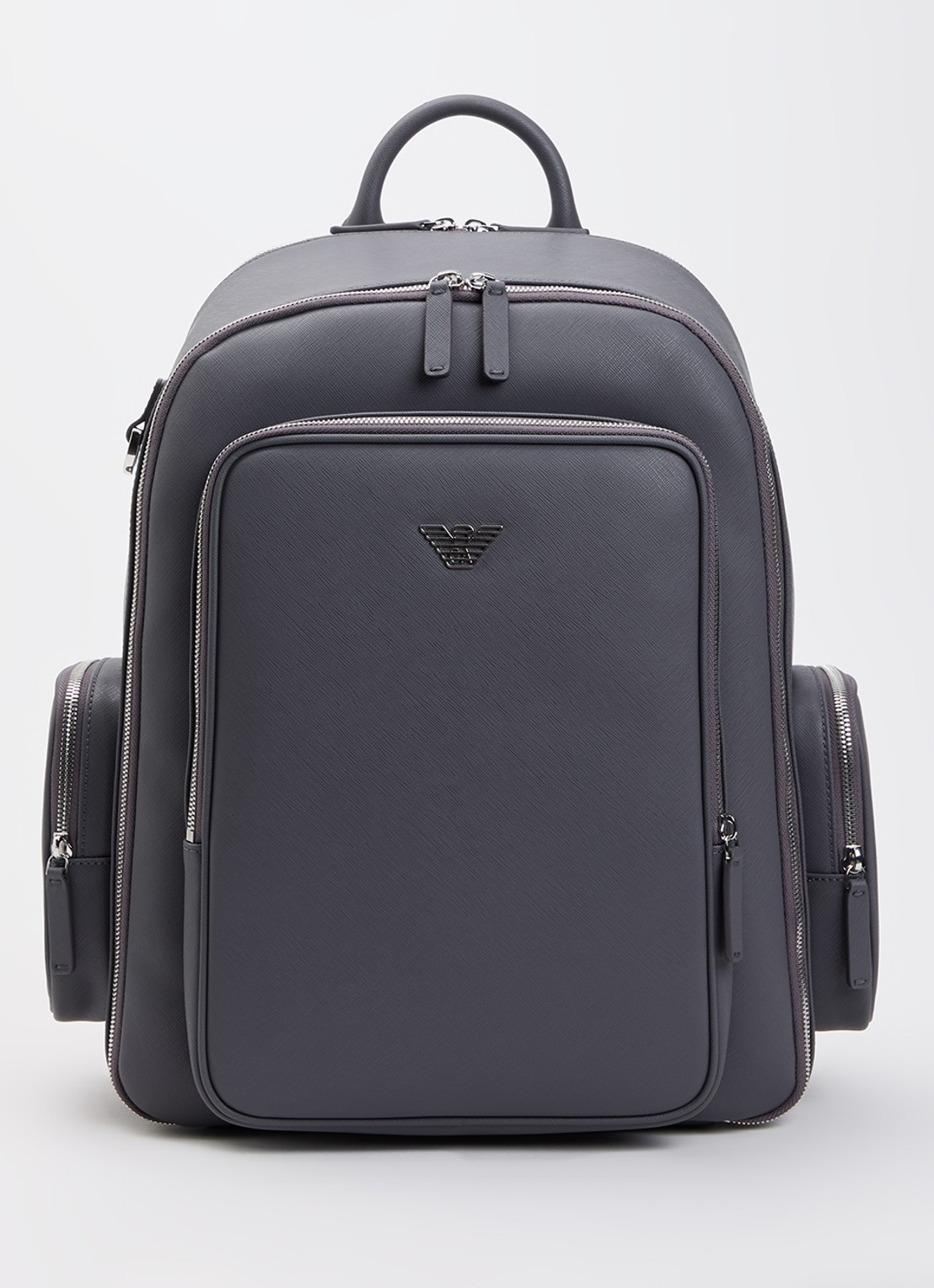 Armani Rugzak met logo - voorkant blauwgrijs