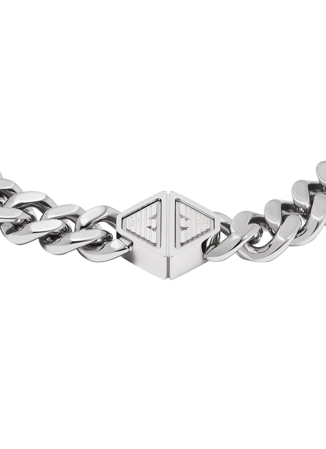 Armani Schakelarmband EGS3132040 - detail 3 zilver