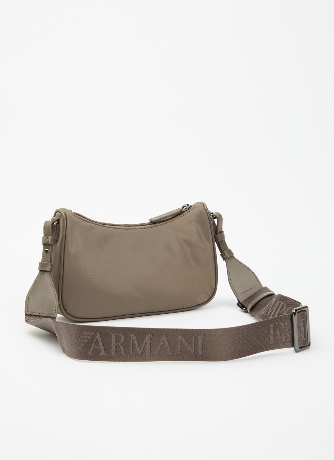 Armani Schoudertas met logo - achterkant 4 bronsgroen