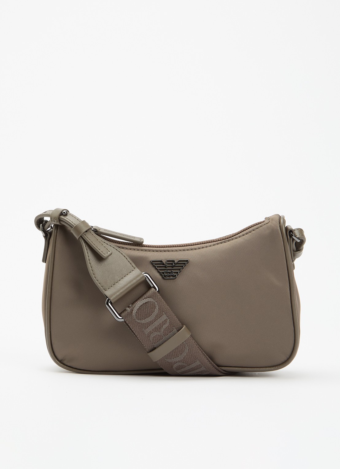 Armani Schoudertas met logo - voorkant 5 bronsgroen