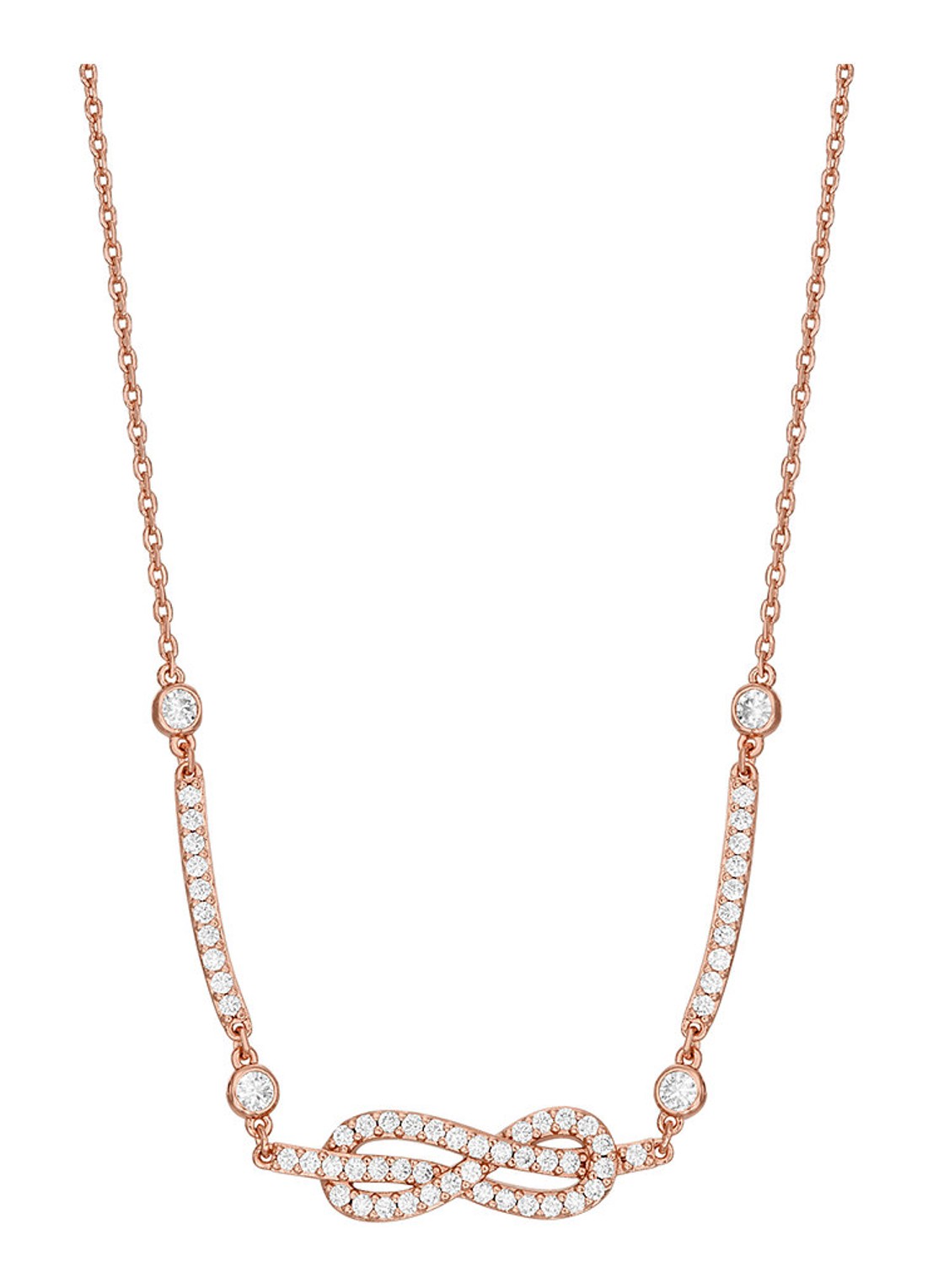 Armani Sentimental ketting met zirkonia EGS3108221 - detail 2 roségoud