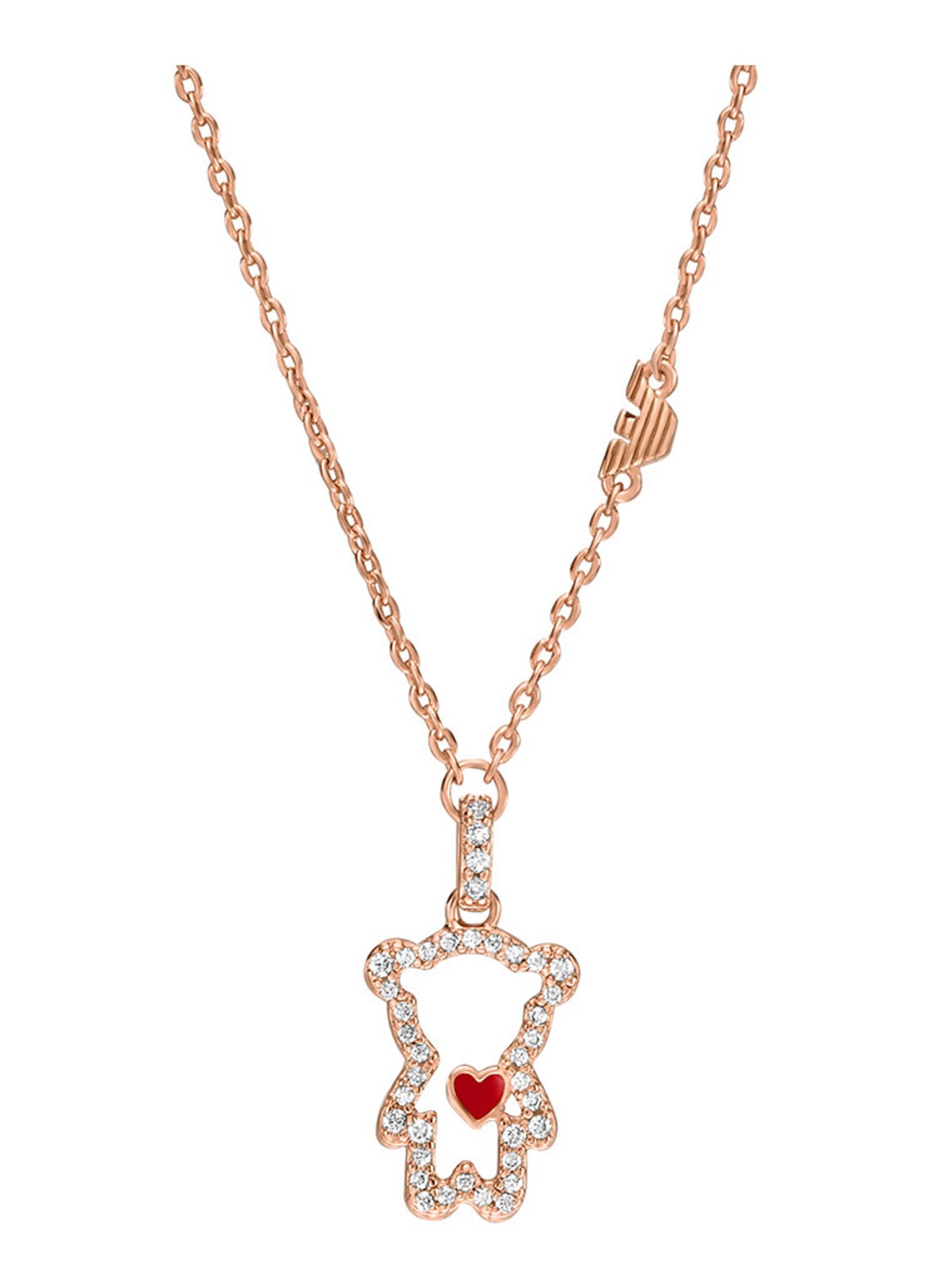 Armani Sentimental ketting met zirkonia EGS3162221 - detail 3 roségoud