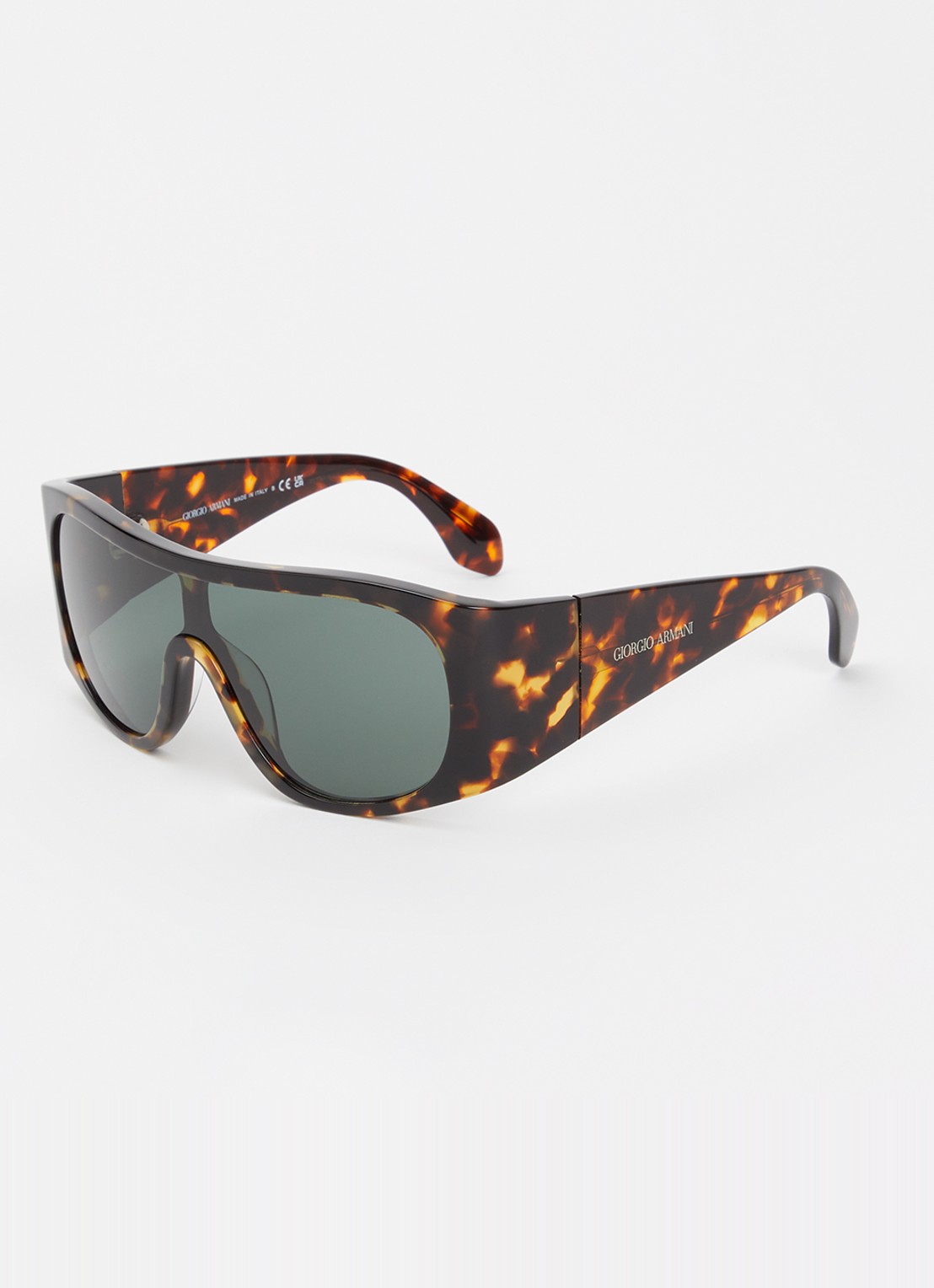 Armani Shield zonnebril AR8222U - voorkant 4 donkerbruin