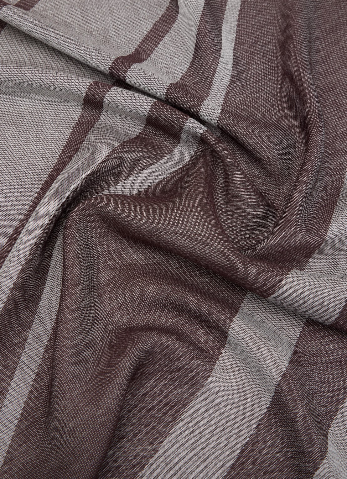 Armani Sjaal met print en logo 135 x 75 cm  - detail 3 bruin