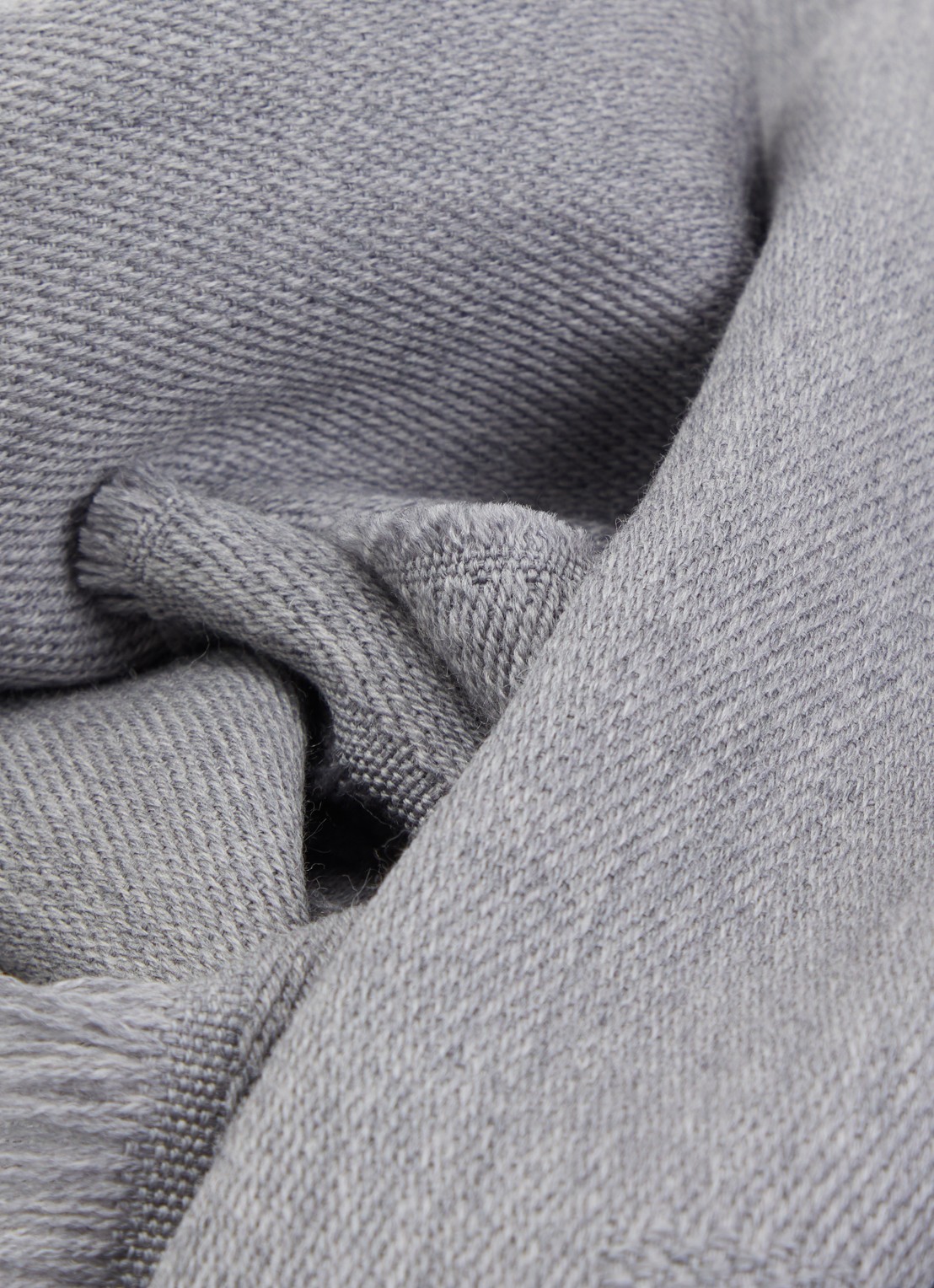 Armani Sjaal van scheerwol 180 x 26 cm - detail 3 grijs