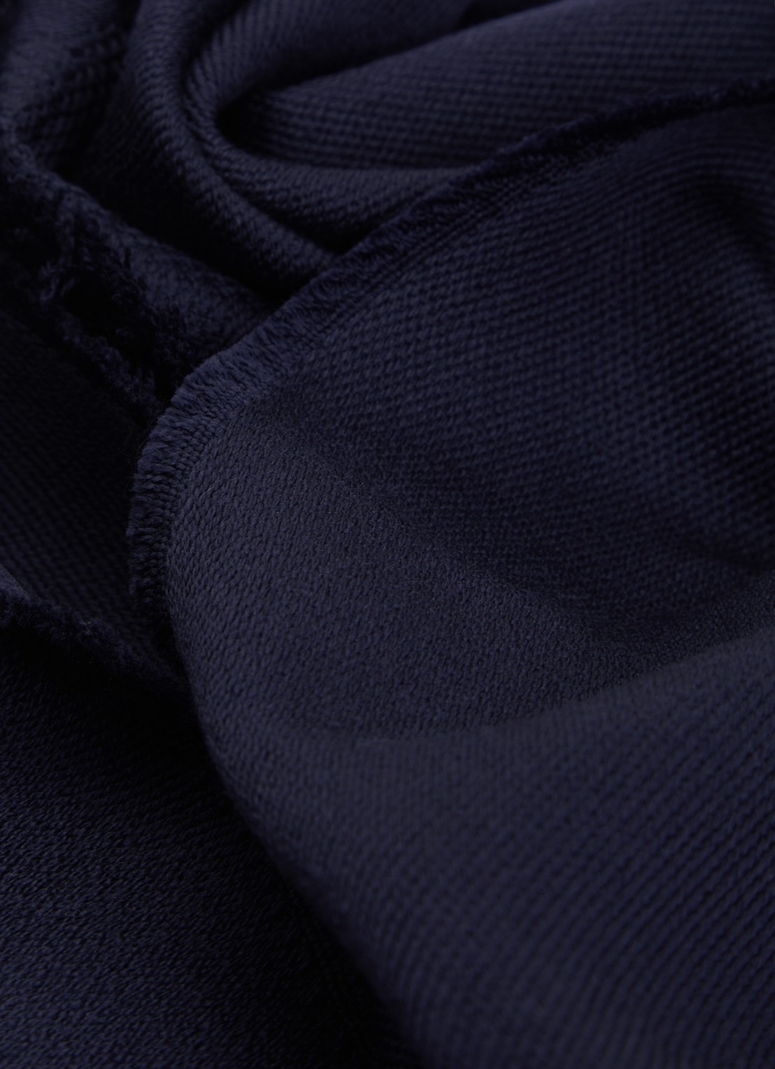 Armani Sjaal van scheerwol 180 x 26 cm - detail 2 donkerblauw