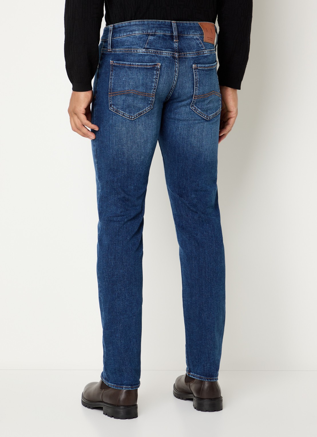 Armani Skinny jeans met medium wassing - achterkant 5 indigo