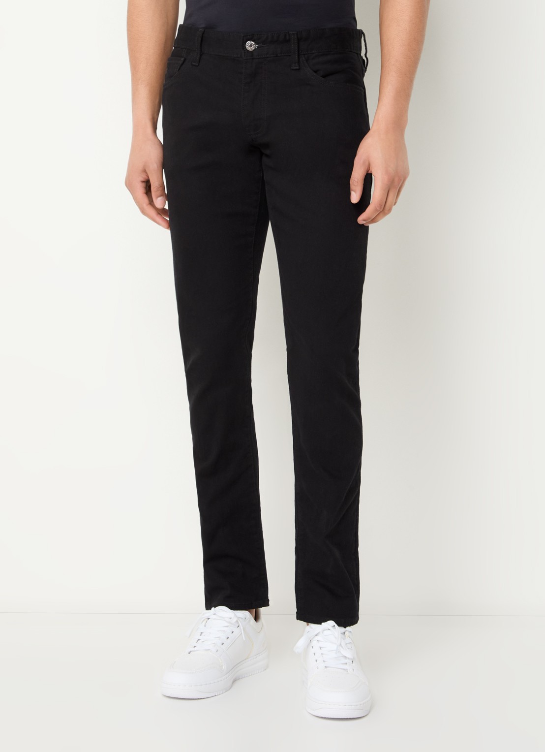 Armani Skinny jeans met steekzakken - detail 4 zwart