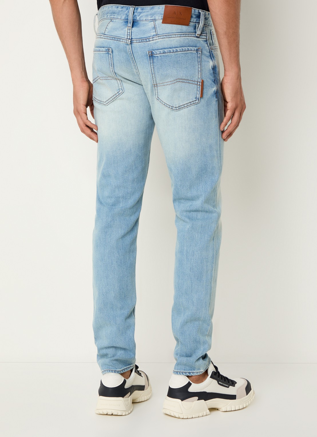 Armani Skinny jeans met steekzakken - achterkant 5 lichtblauw
