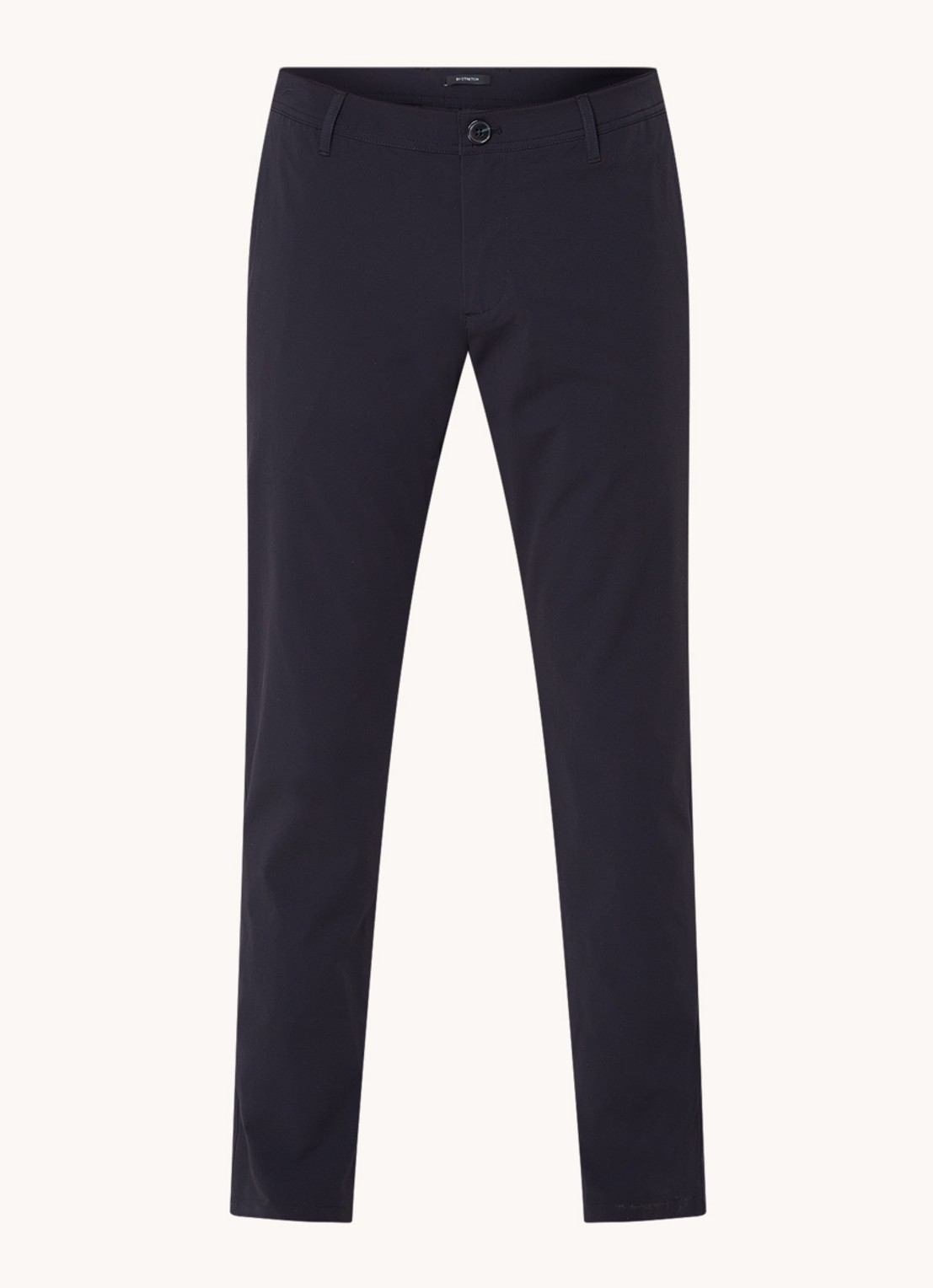 Armani Slim fit chino met stretch en steekzakken - voorkant 3 donkerblauw