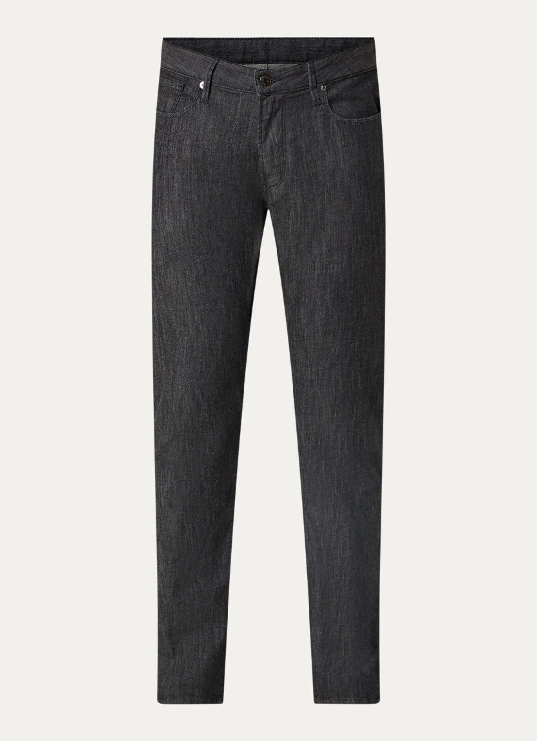 Armani Slim fit jeans met donkere wassing - voorkant taupe