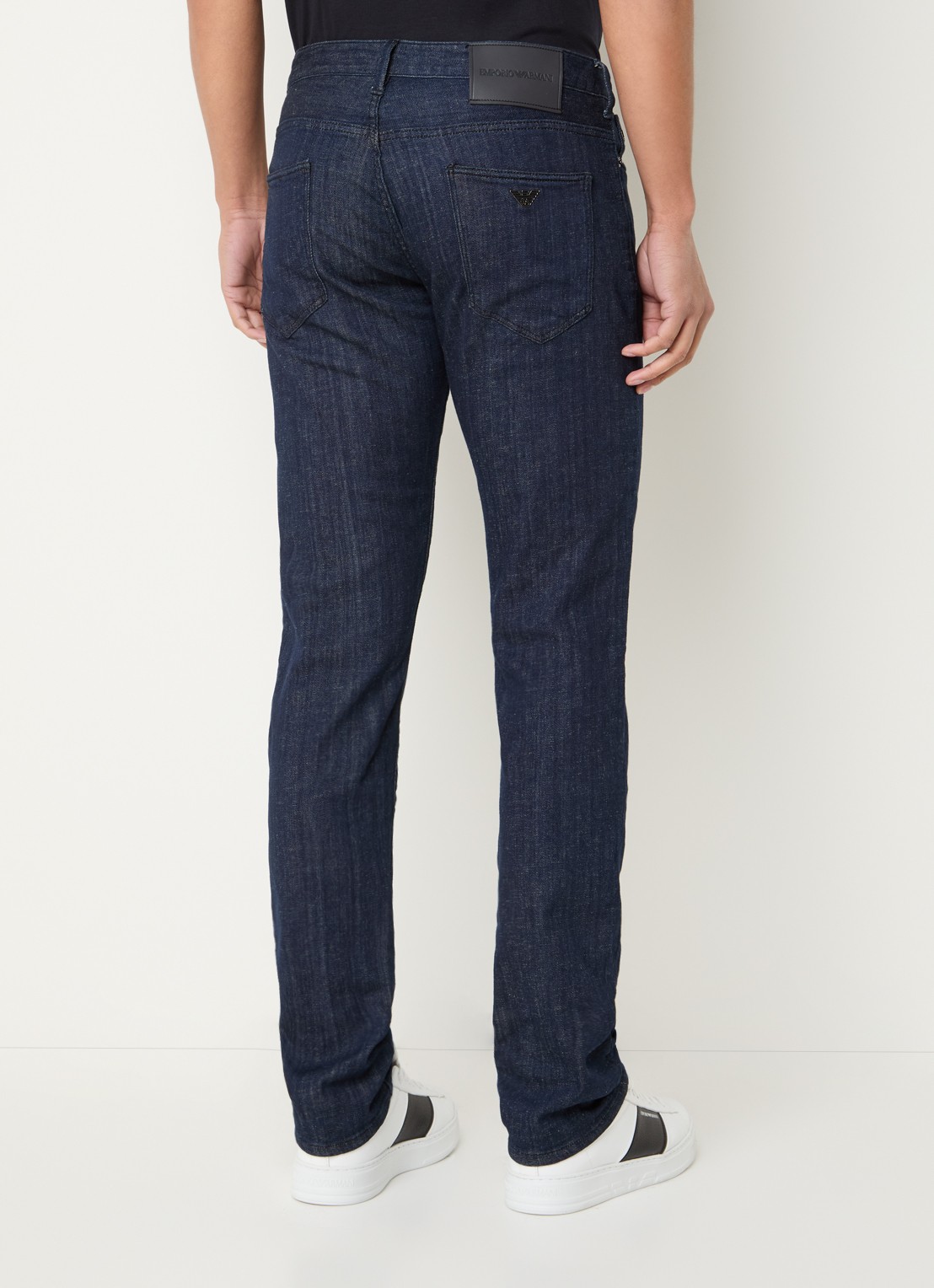 Armani Slim fit jeans met steekzakken - achterkant 3 blauw