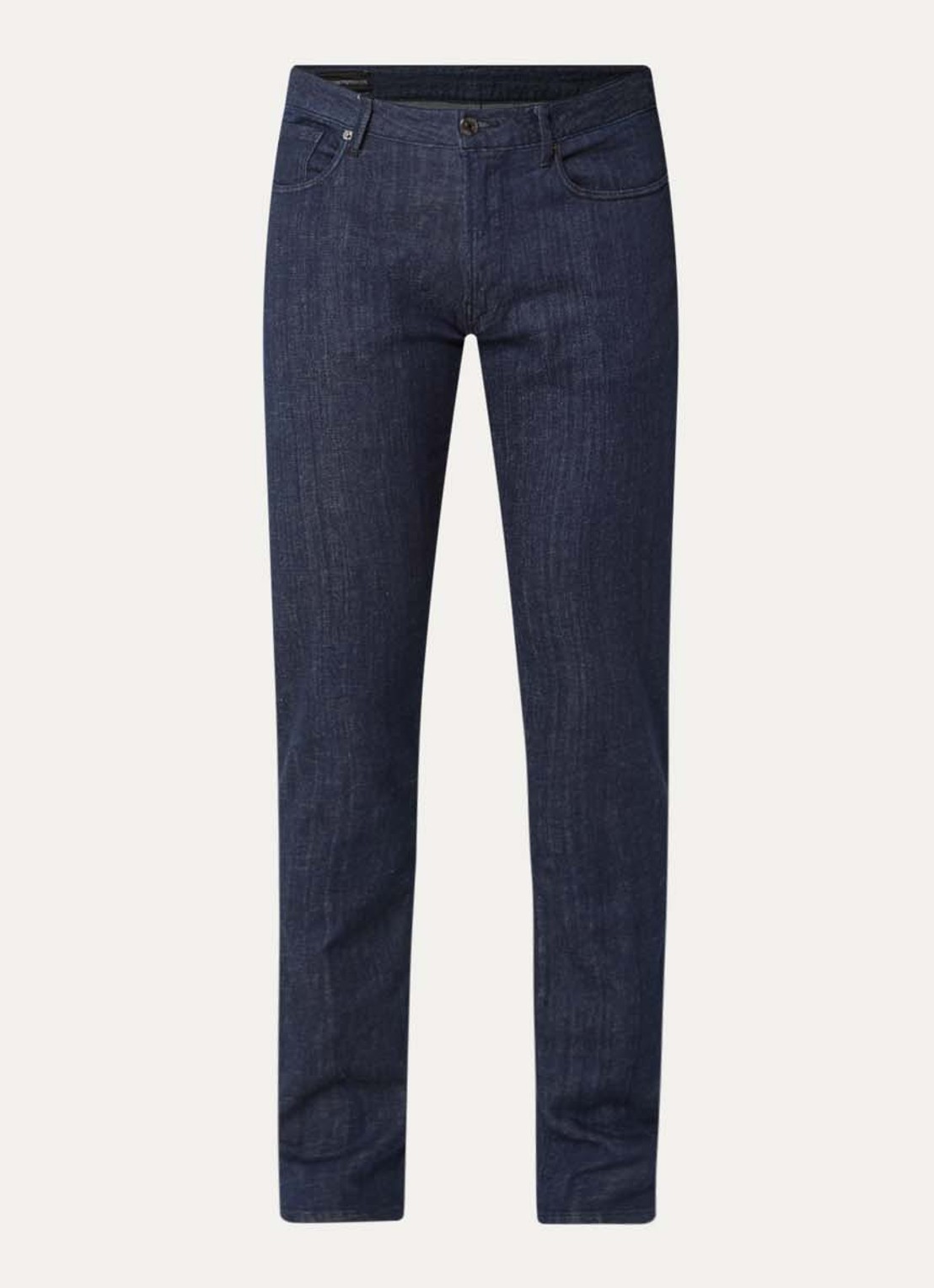 Armani Slim fit jeans met steekzakken - voorkant blauw