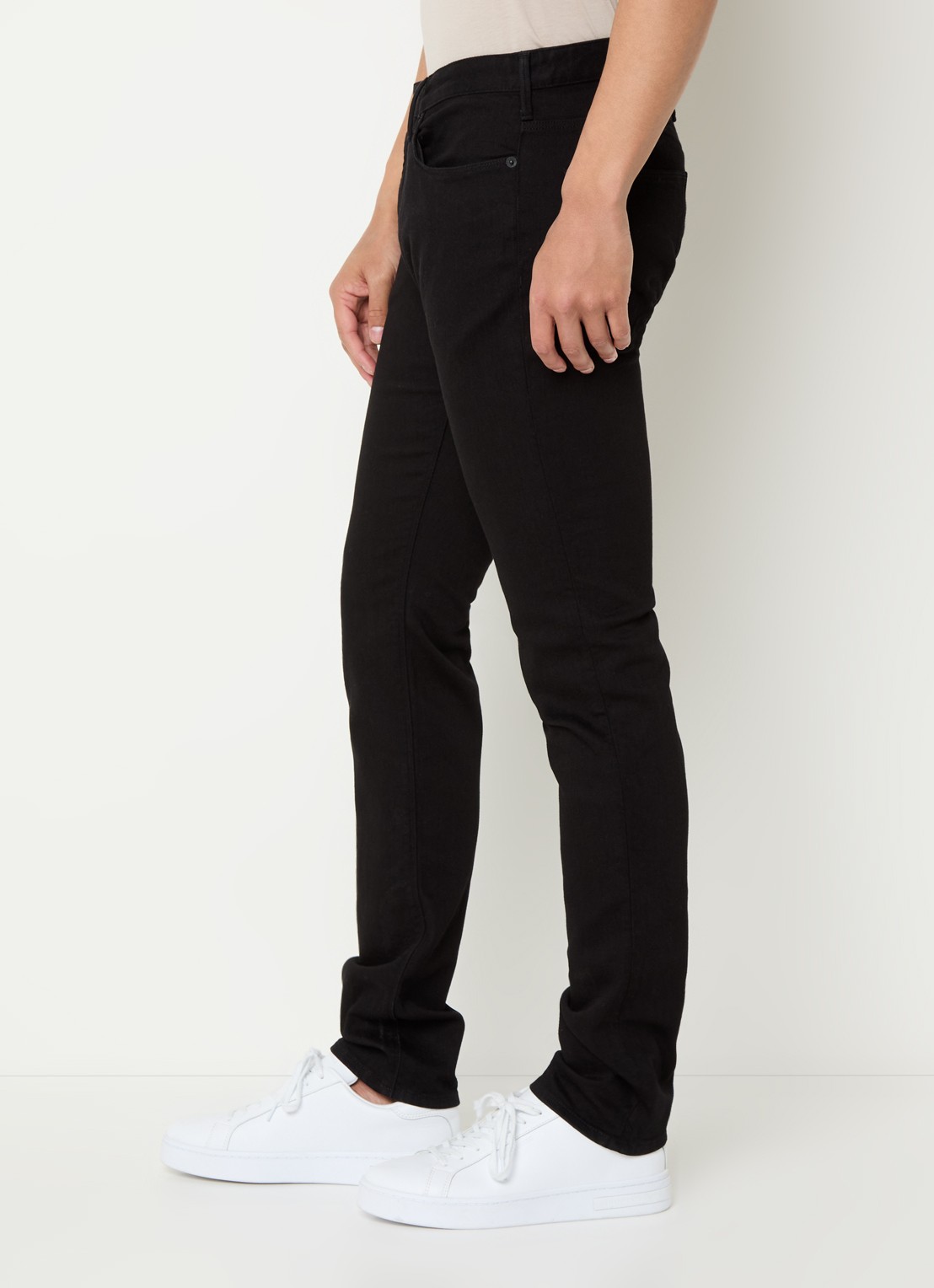 Armani Slim fit jeans met steekzakken - detail 4 diepzwart