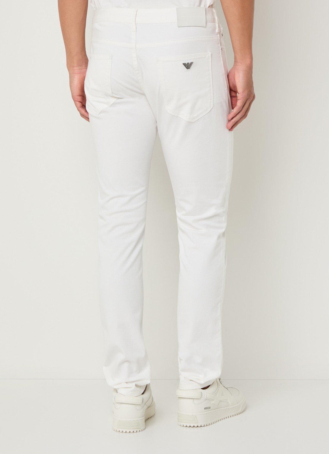 Armani Slim fit jeans met steekzakken - achterkant wit