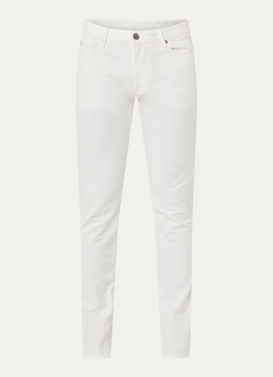 Armani Slim fit jeans met steekzakken - voorkant 3 wit