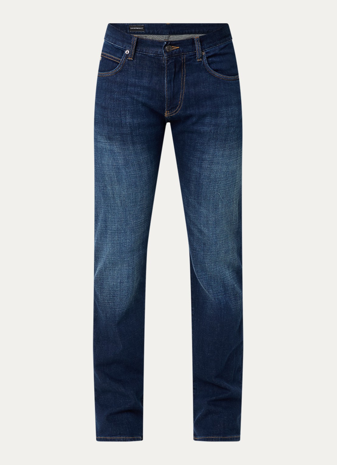 Armani Slim fit jeans met steekzakken - voorkant 4 blauw