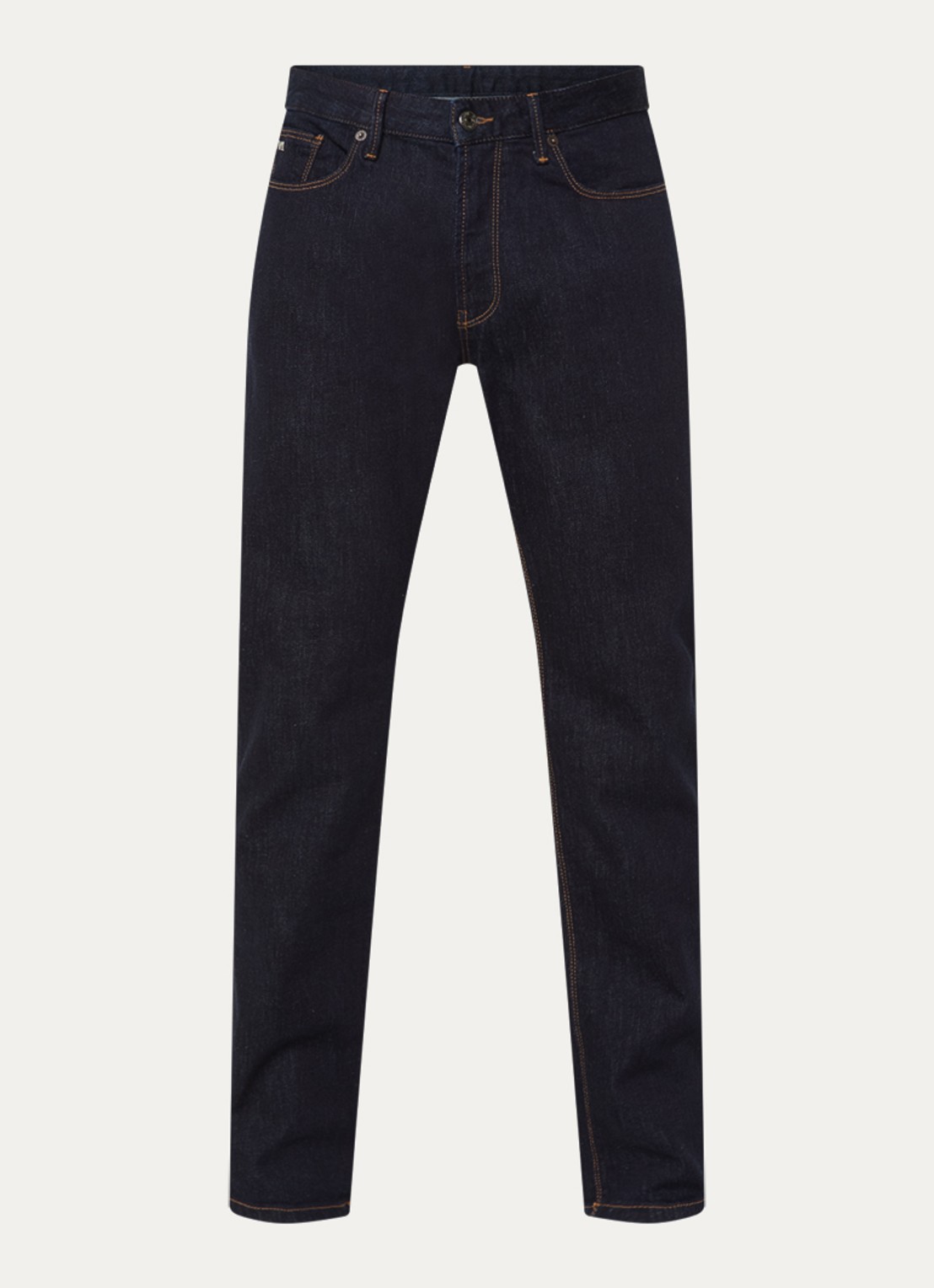 Armani Slim fit jeans met steekzakken - voorkant 3 indigo