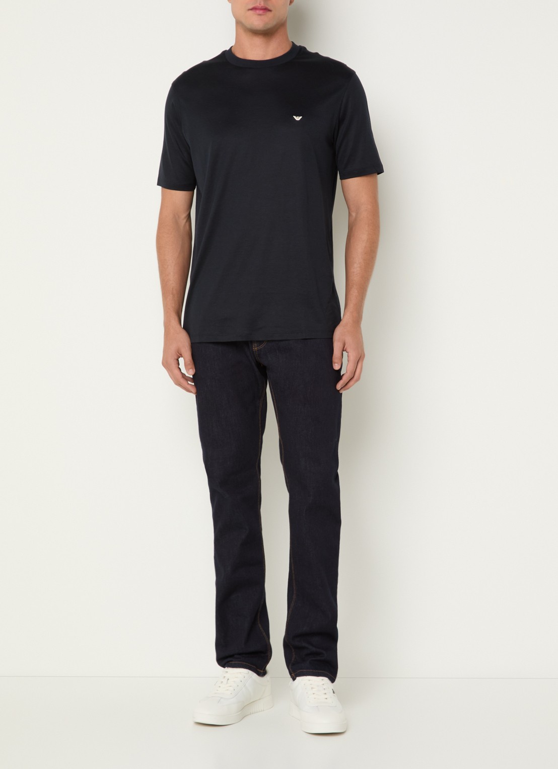 Armani Slim fit jeans met steekzakken - voorkant 4 indigo