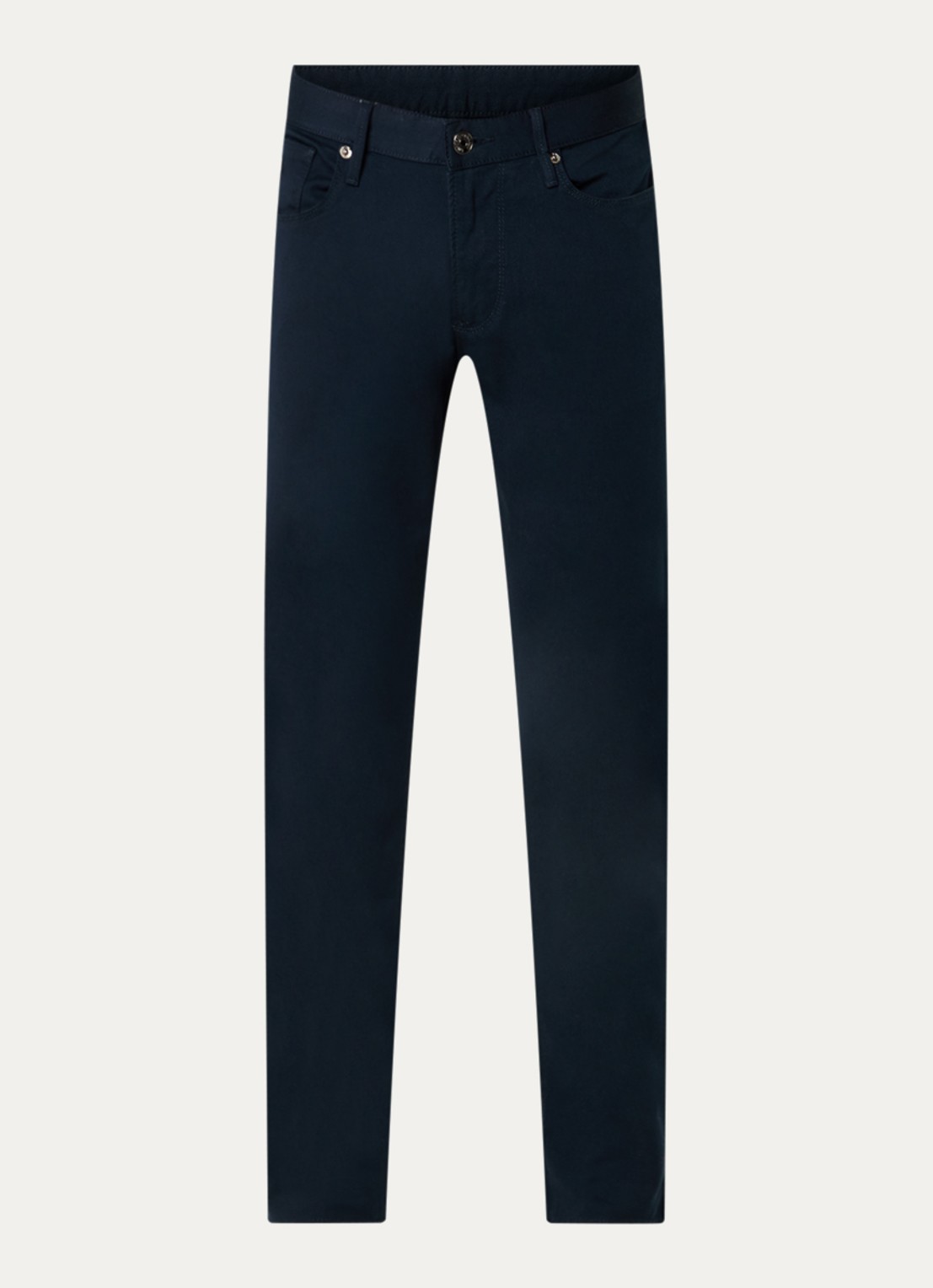 Armani Slim fit jeans met steekzakken - voorkant donkerblauw
