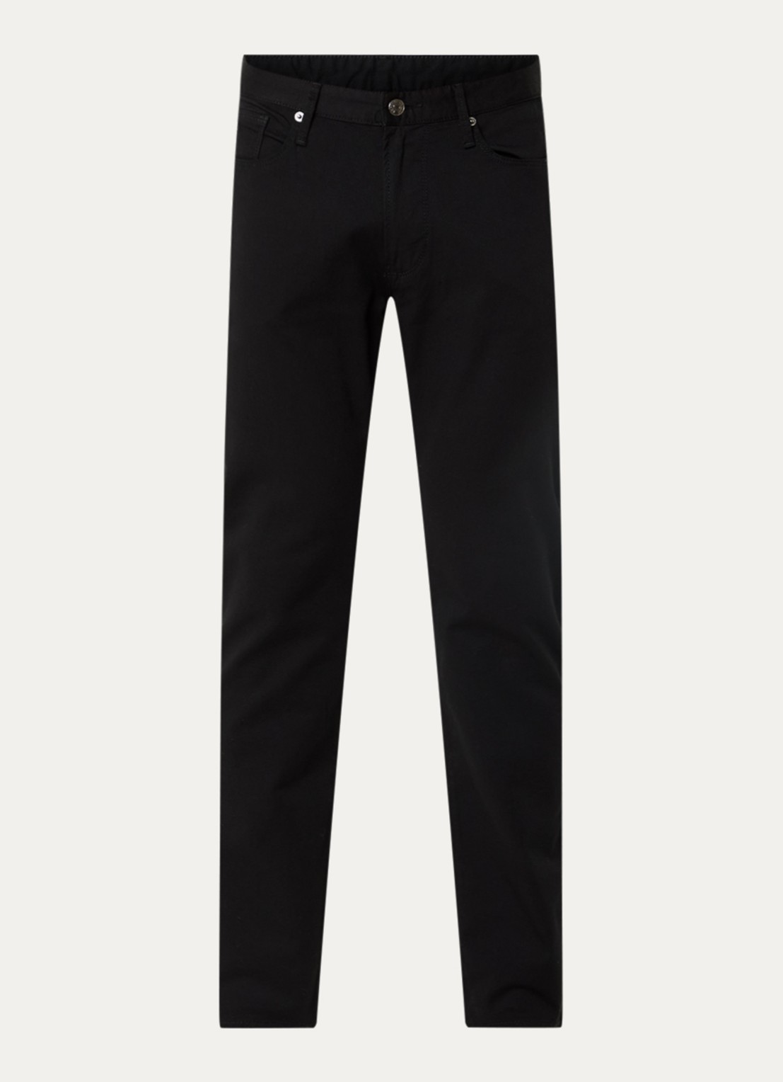 Armani Slim fit jeans met steekzakken - voorkant 4 zwart