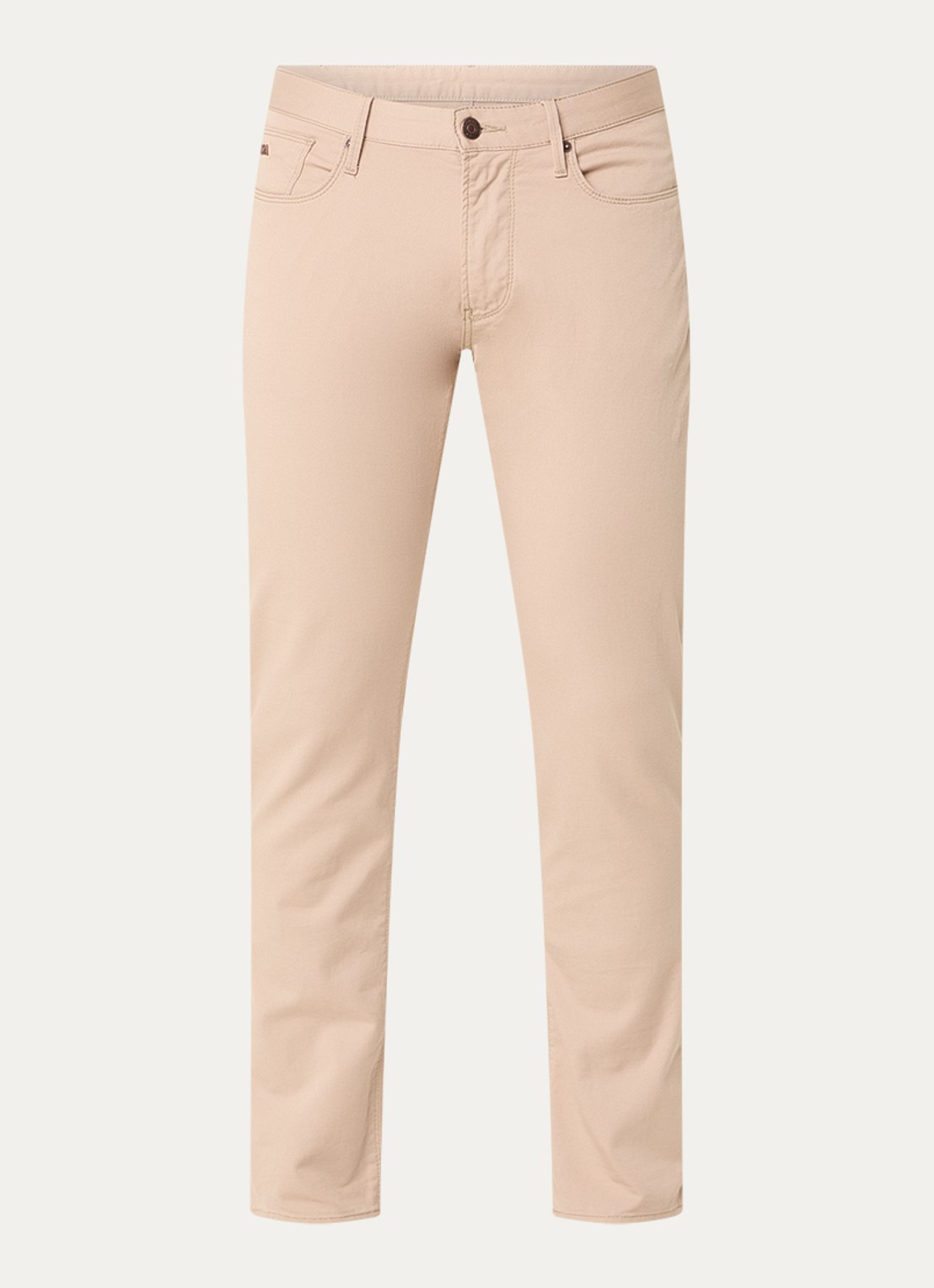 Armani Slim fit jeans met steekzakken - voorkant beige