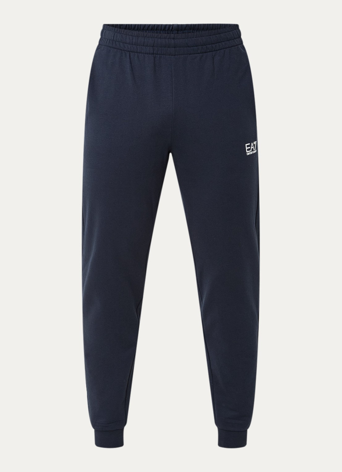 Armani Slim fit joggingbroek met logo en steekzakken - voorkant 4 donkerblauw