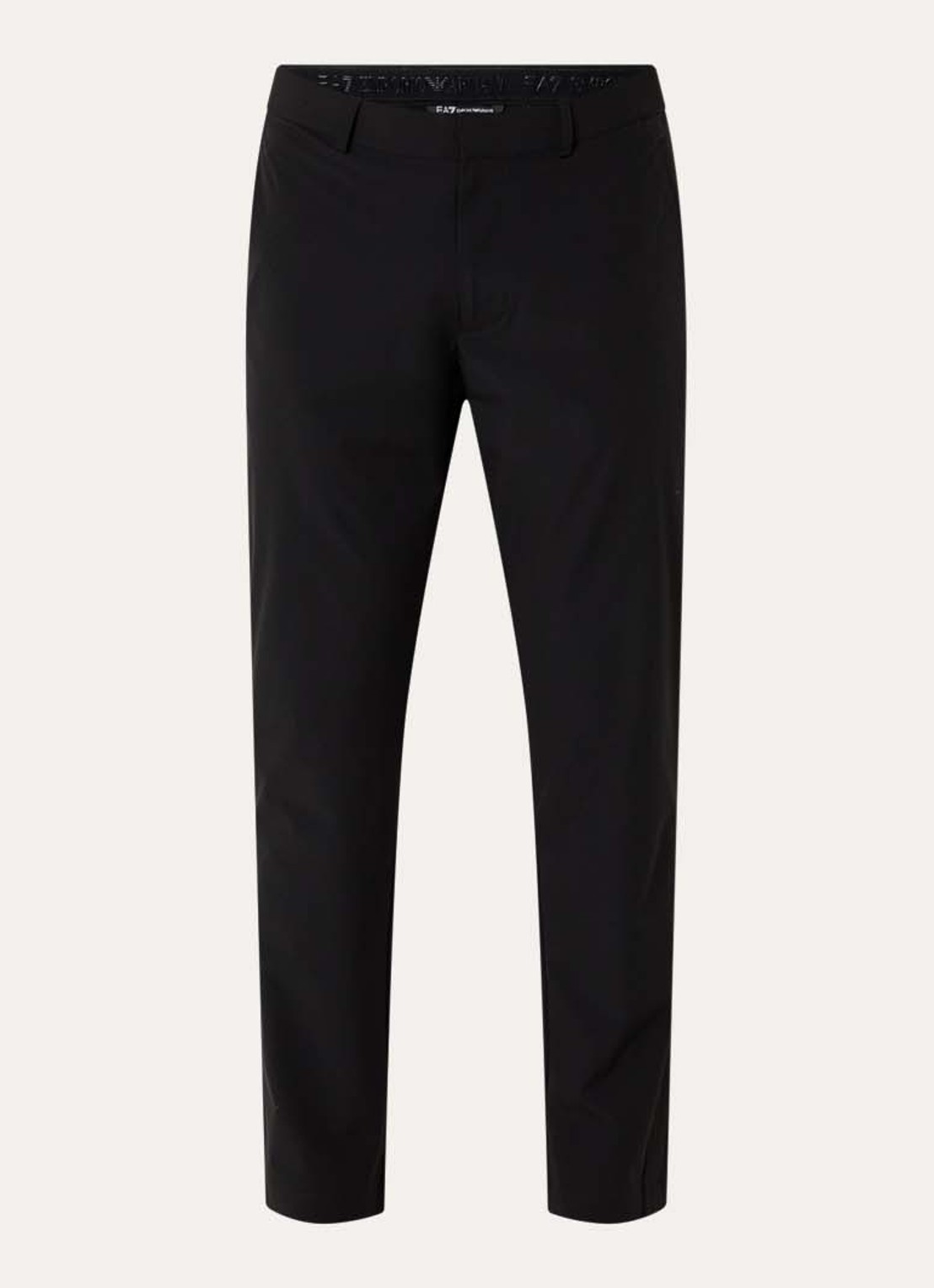 Armani Slim fit pantalon met steekzakken - voorkant 4 zwart